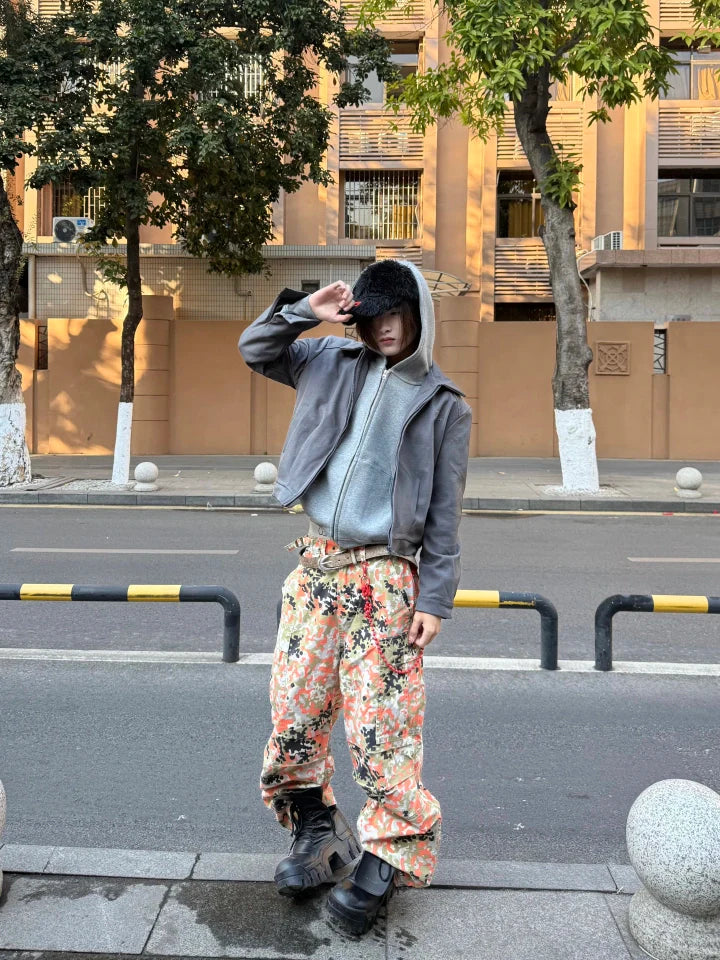 [FLAT ROOM] HEAVYWEIGHT BOX FIT ZIP HOODIE S0215