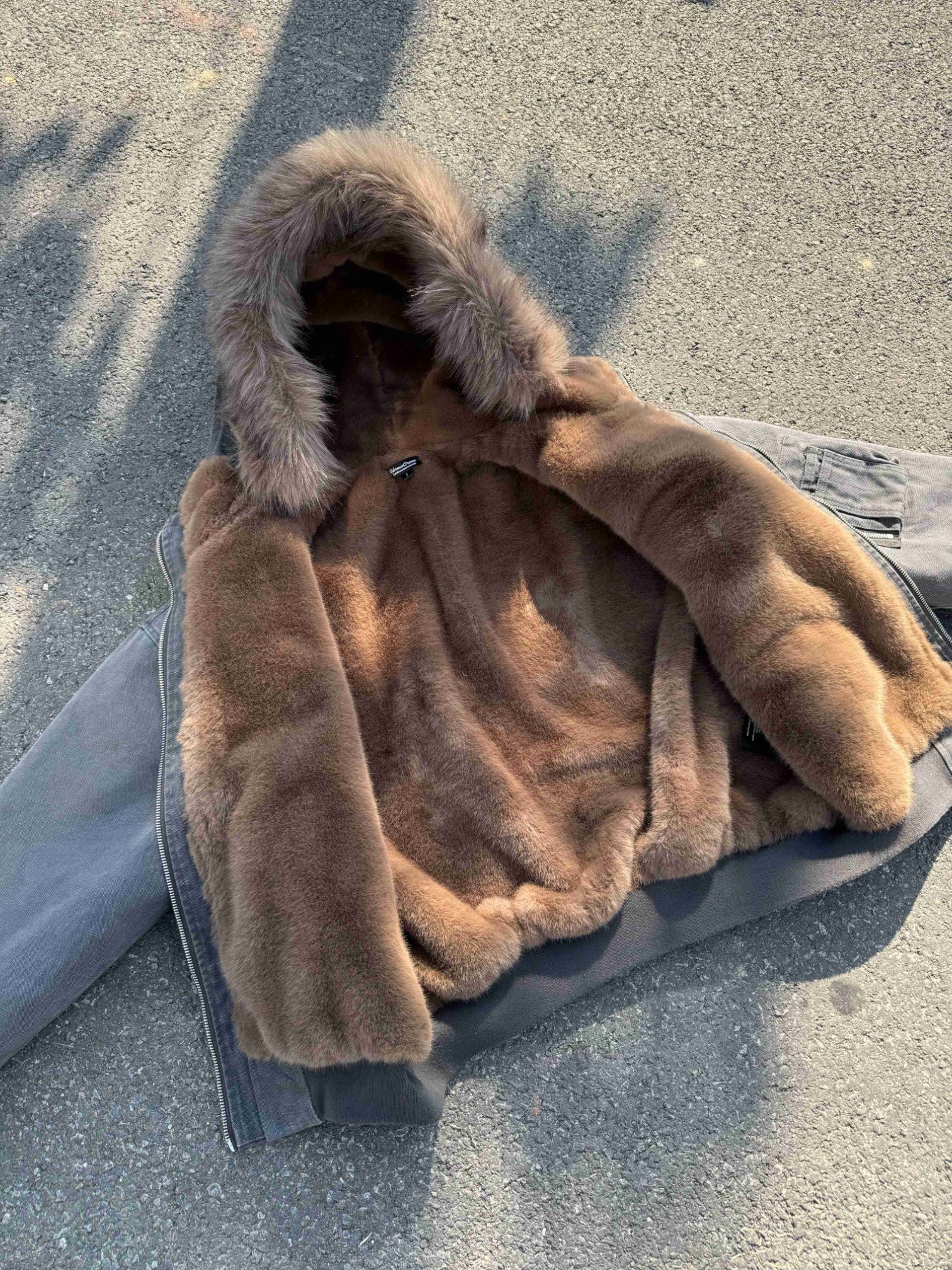 [Hermit] MULTI-ZIP FUR TRIM PADDED JACKET T0175