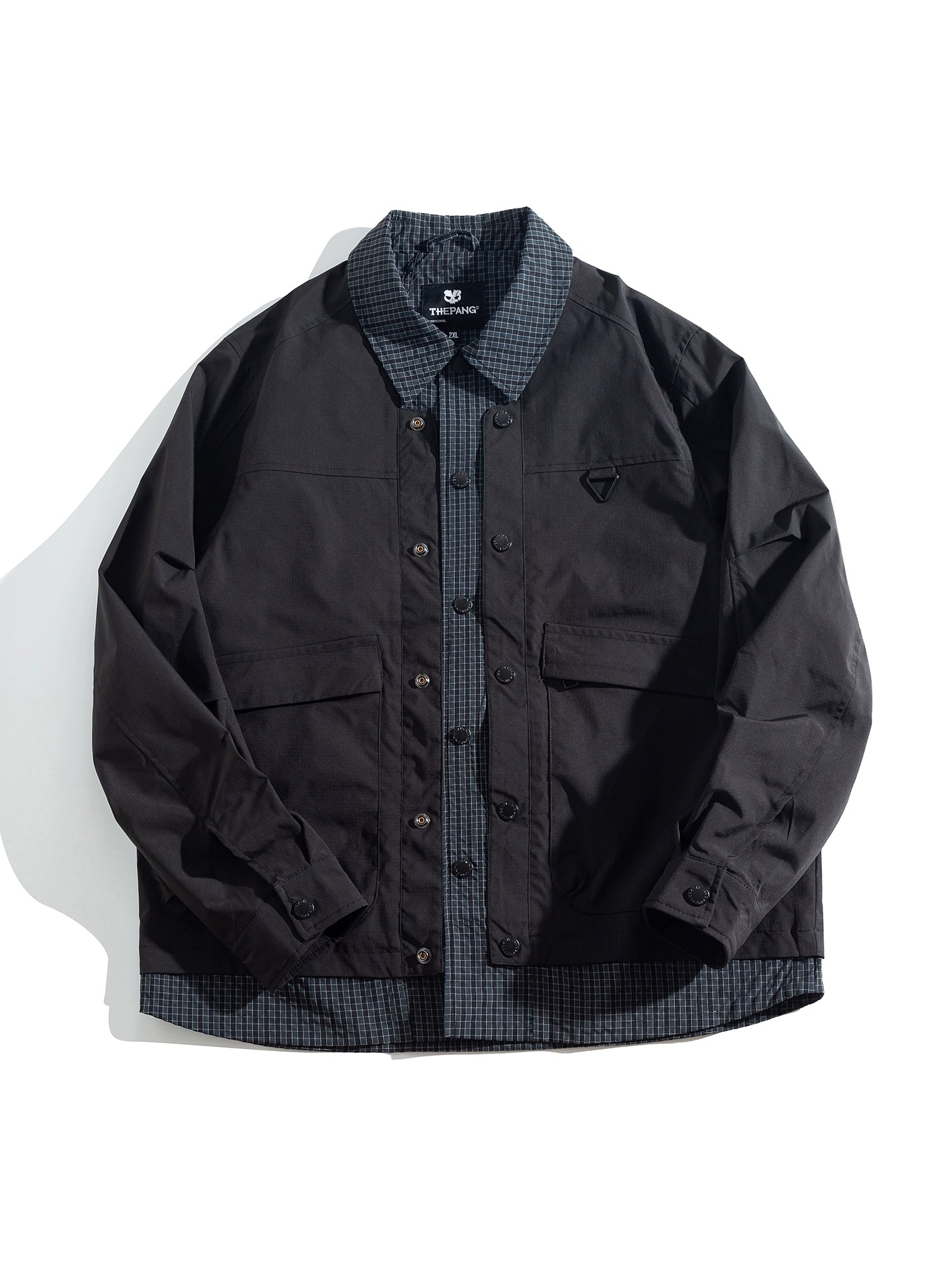 Large size spliced jacket T0297