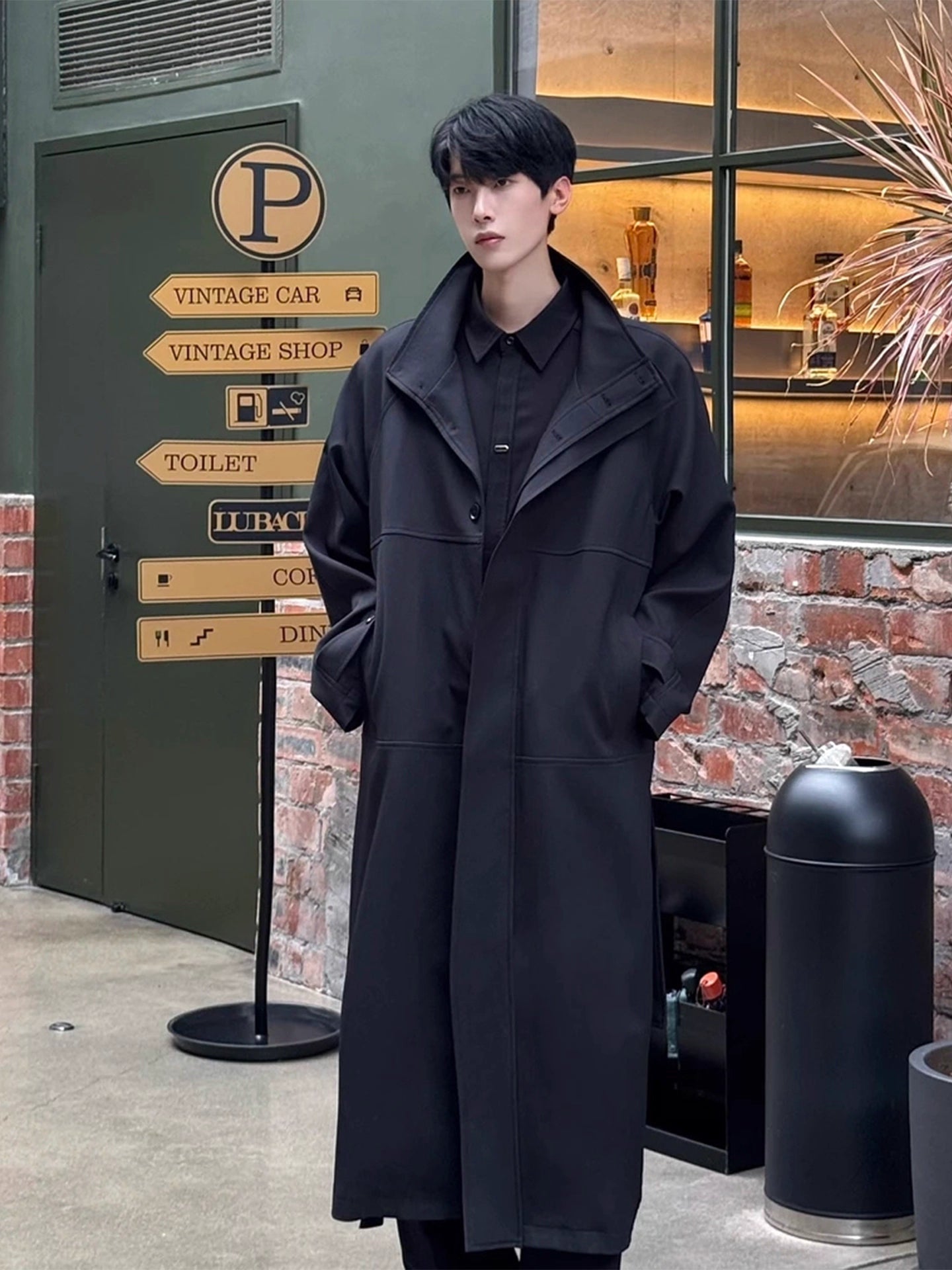 STAND-COLLAR TRENCH COAT T0150