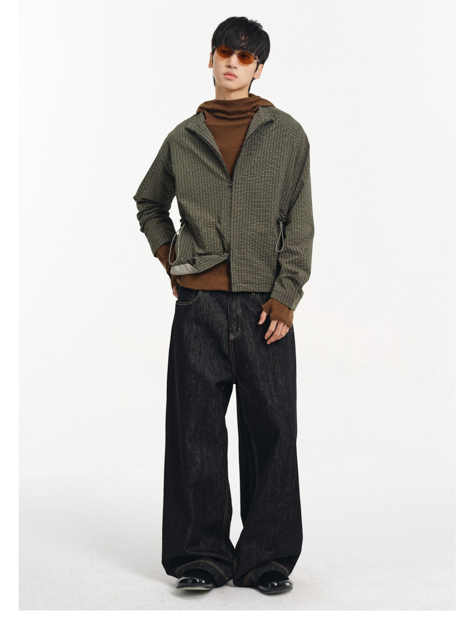 [DIMC] MESH TEXTURE HOODED JACKET T0174