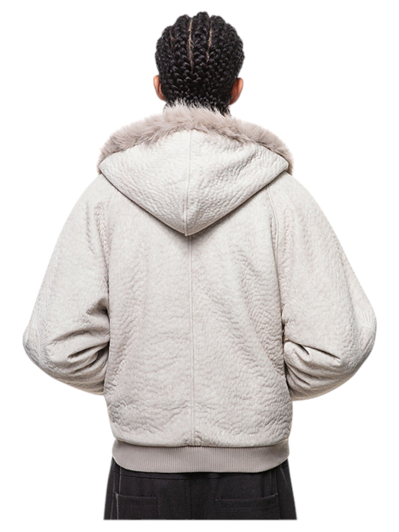 FAUX FUR-COLLAR PADDED JACKET T0144