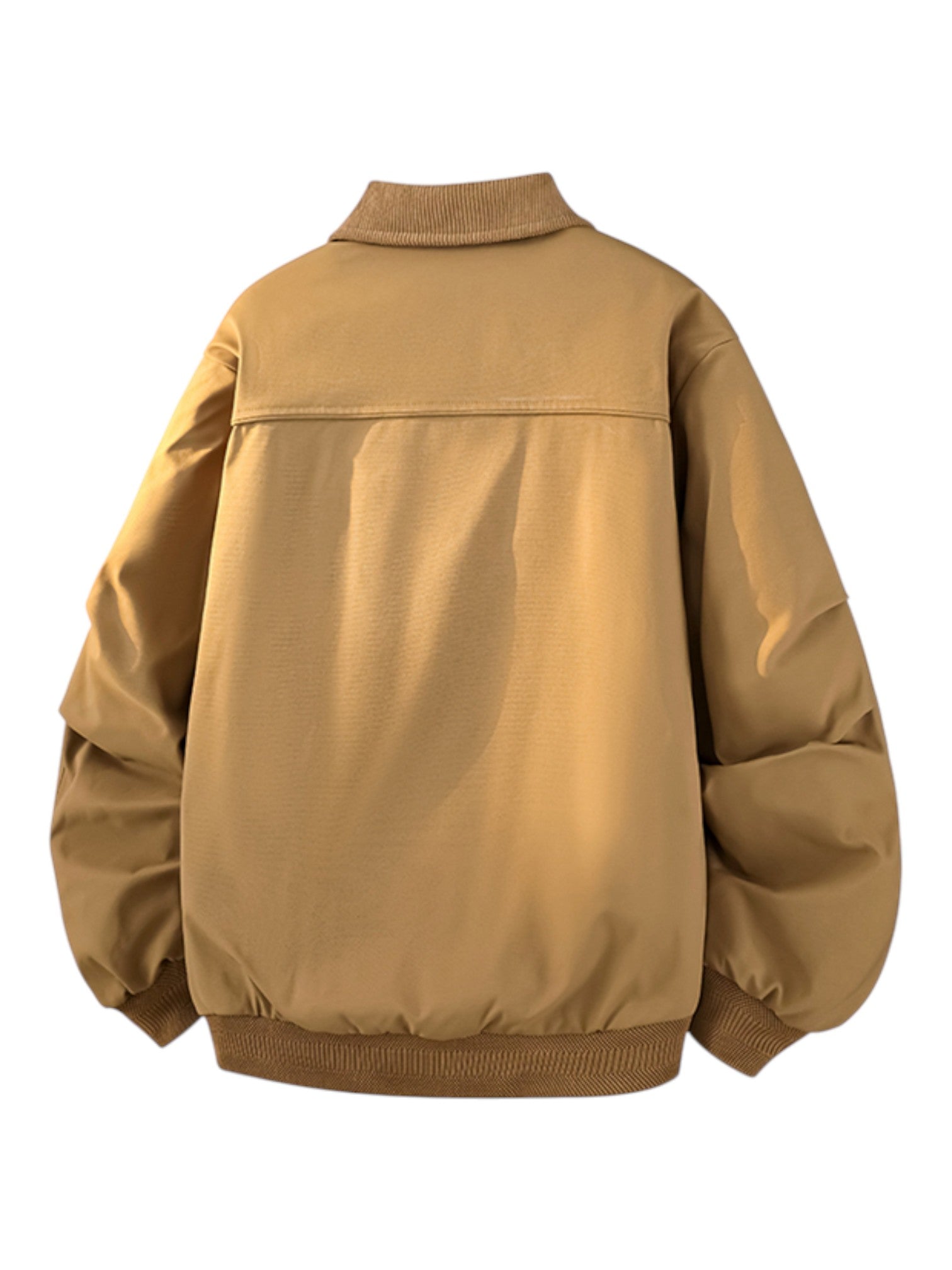 LAYERED-LOOK COLLARED DOWN JACKET T0148