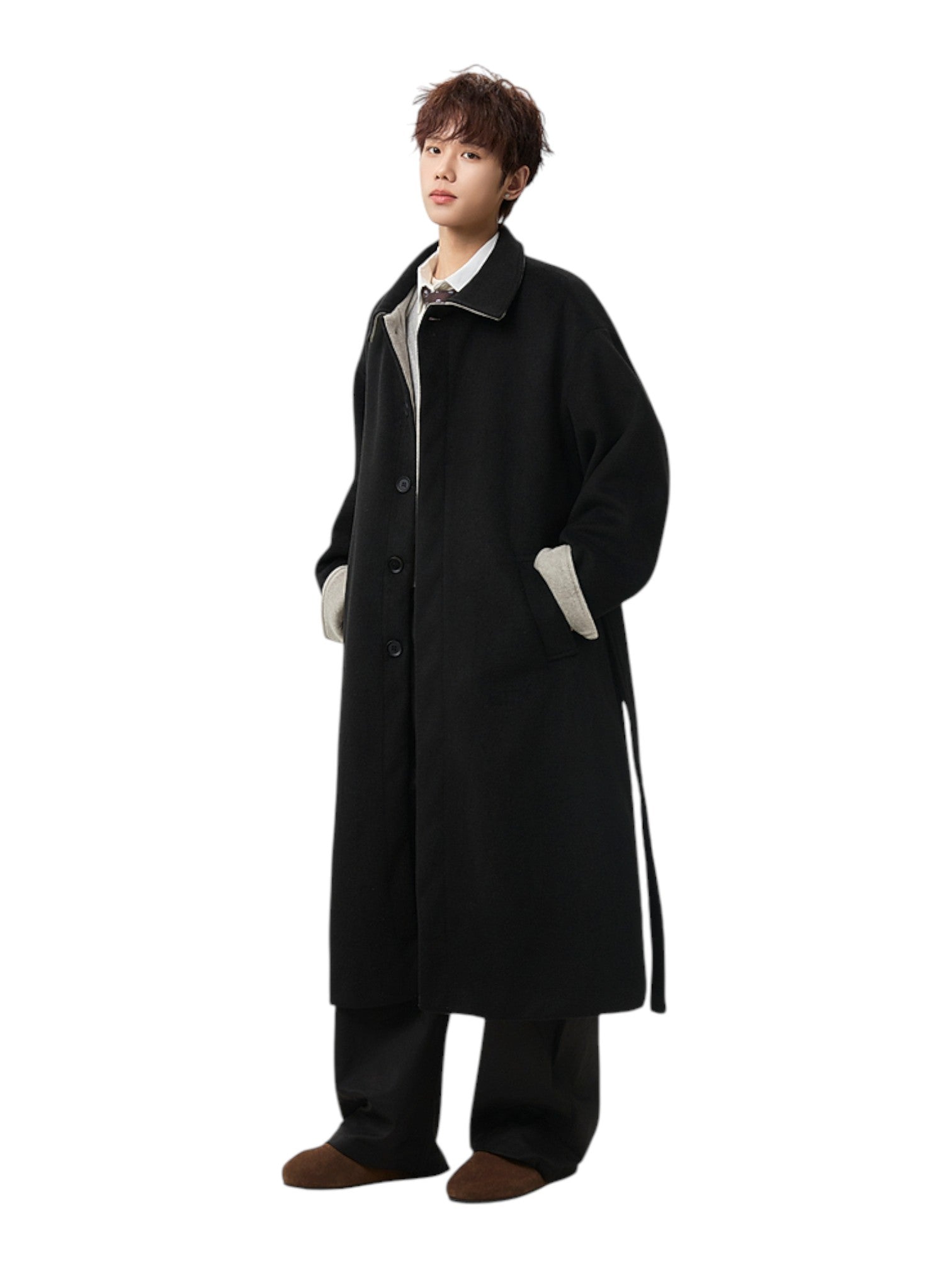 WOOL-BLEND MID-LENGTH COAT T0151