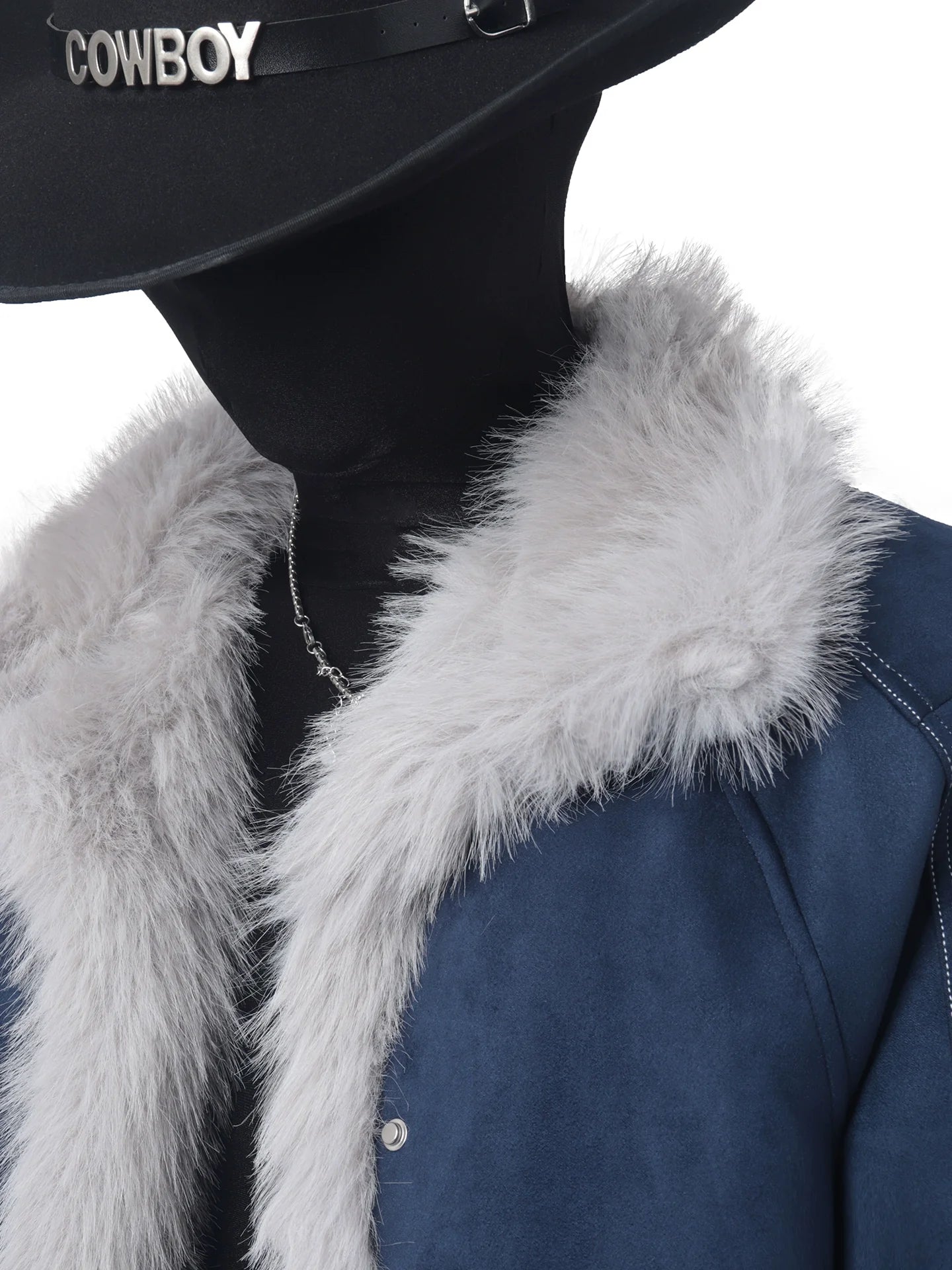 Winter mountain carving suede thickened sweater neck cotton-padded coat men's design sense imitation fur cotton clothes tide T0193