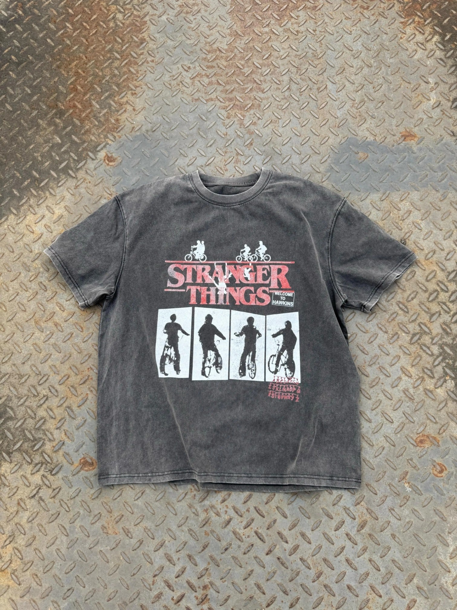 [DERT] VINTAGE STRANGER GRAPHIC BOXY TEE shirt J0140