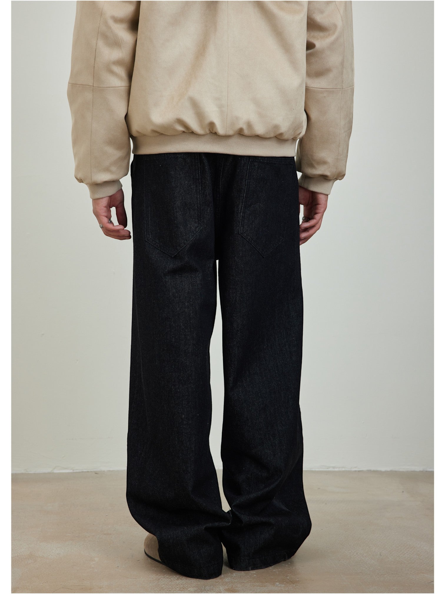 [SINONOME] DRAWSTRING A-CUT HEAVY JEANS B0303