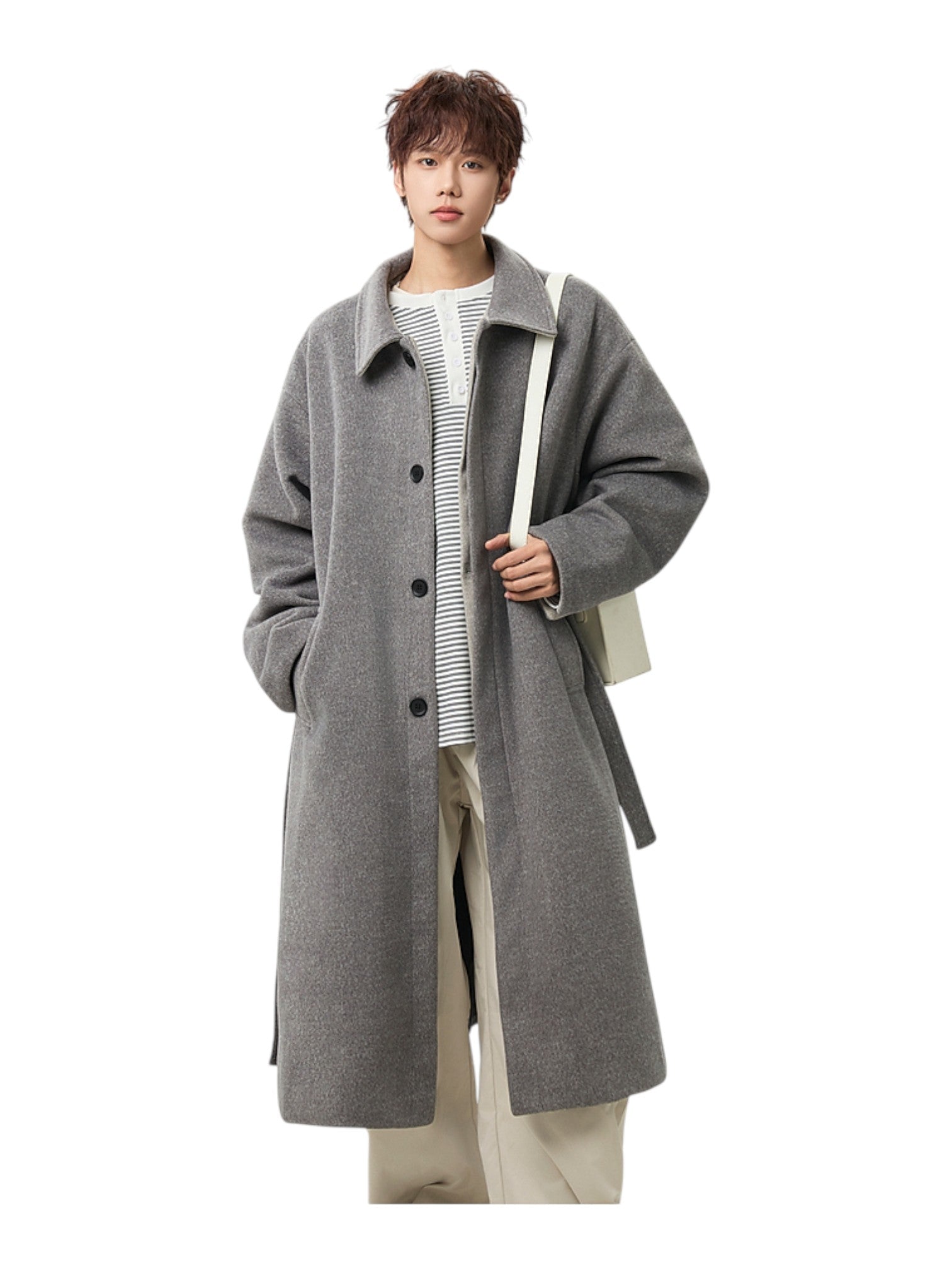 WOOL-BLEND MID-LENGTH COAT T0151