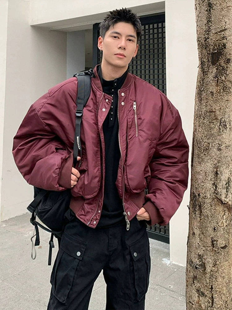 American baseball collar aviator padded jacket fff0288