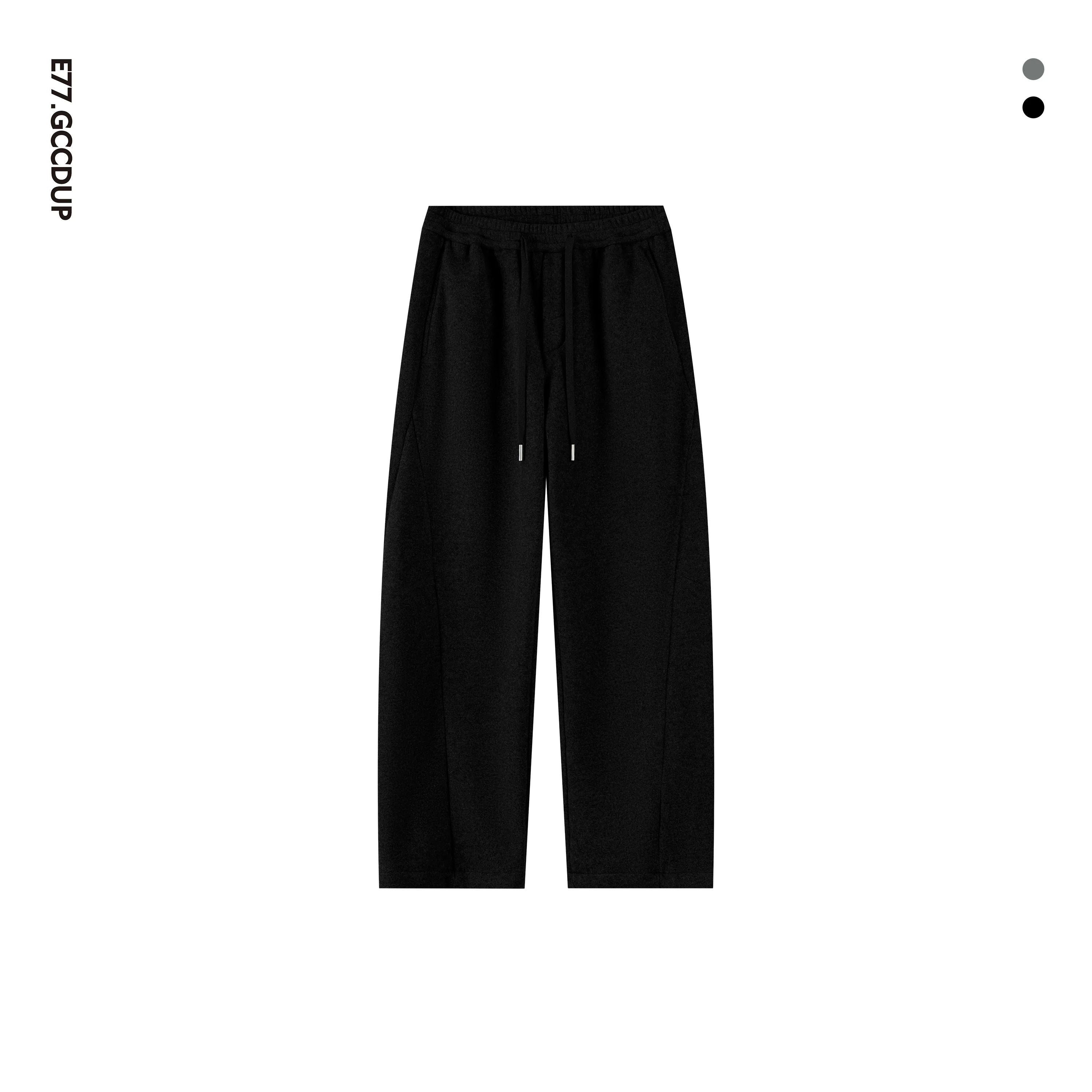 Kangaroo sweater heavy double stream spinning terry cloth stacked wear velvet kangaroo hooded sweater set S0177