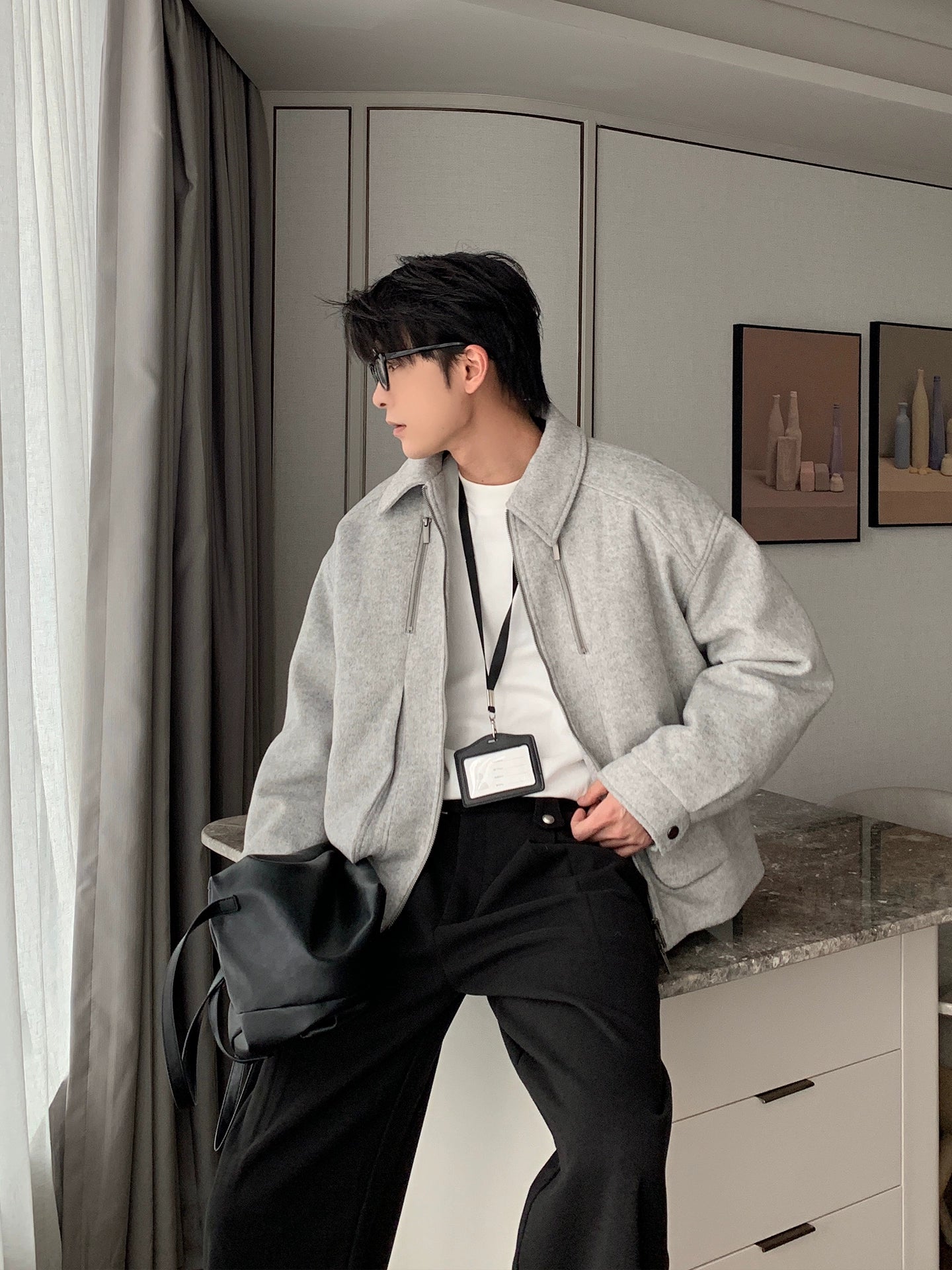 Removable liner down jacket T0366