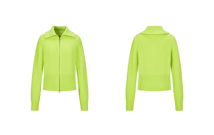 Long sleeve lapel top S0071