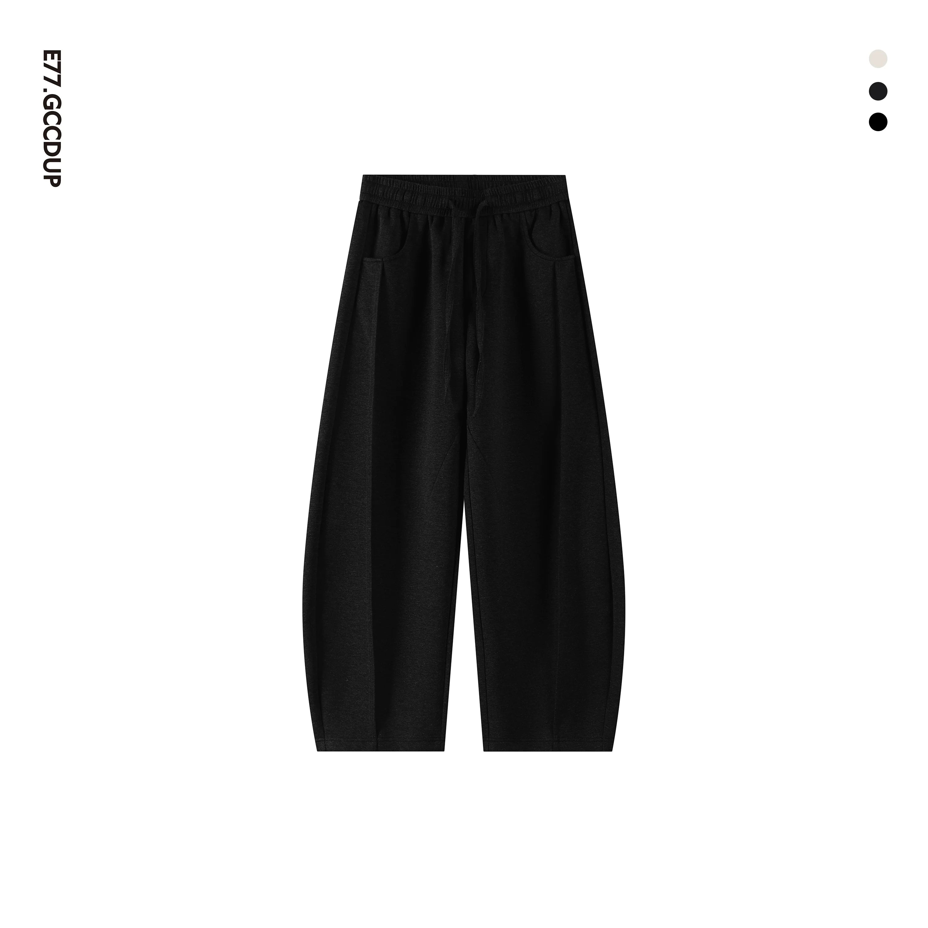 Wuyu 25cleanfit autumn and winter loose simple sweatpants scimitar silhouette casual pants B0326