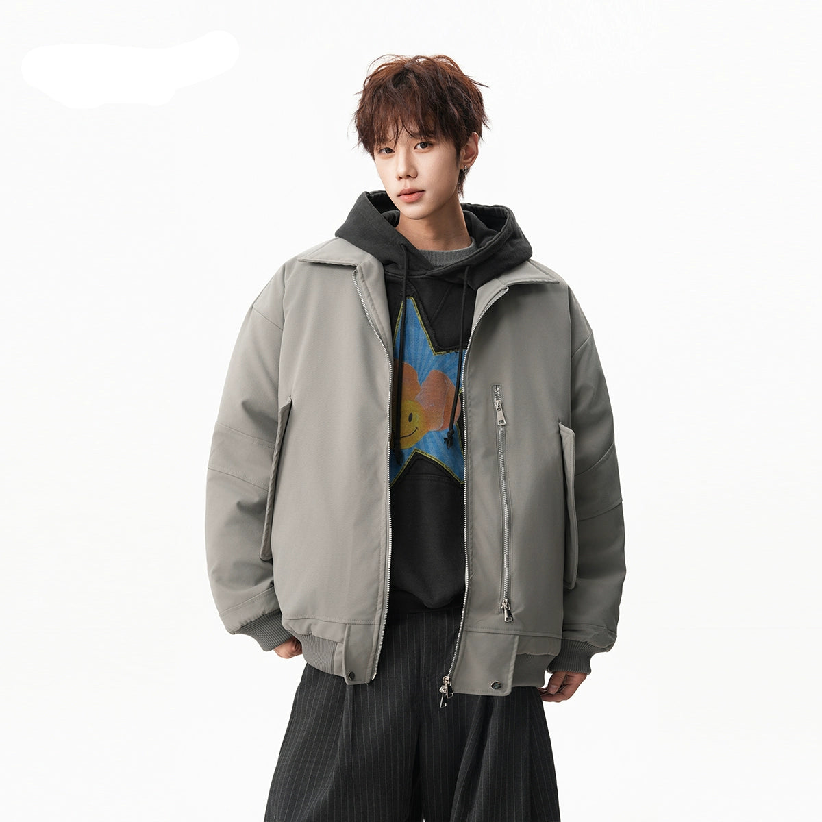 Bomber jacket thickened jacket C0385