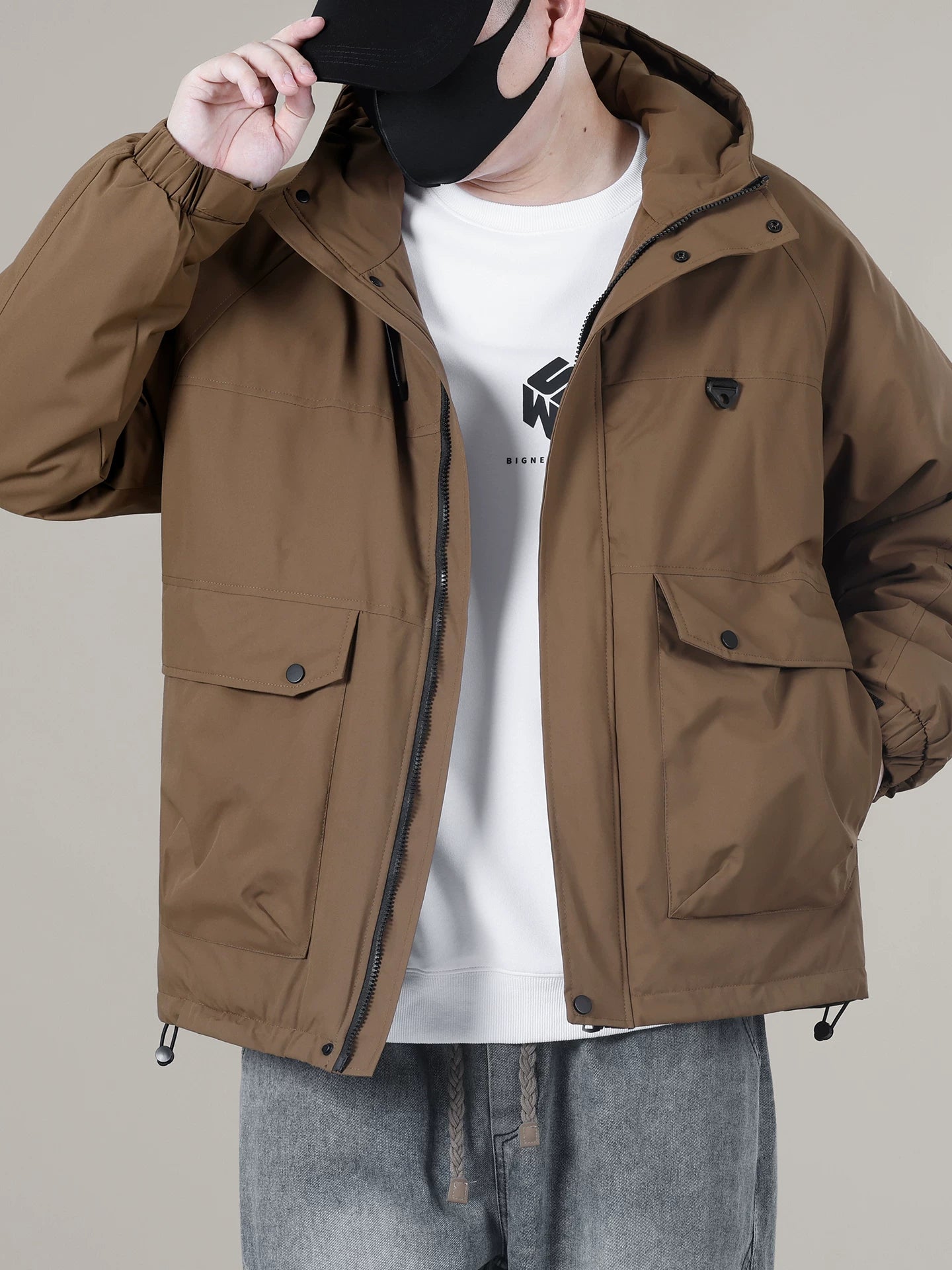 Waterproof windproof hooded assault jacket ff0002