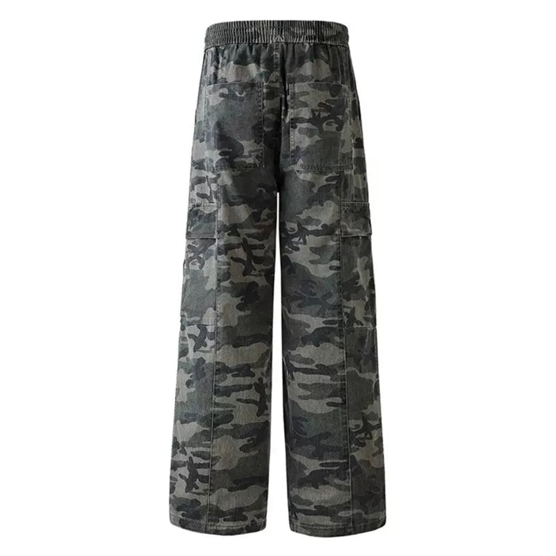 Loose retro straight overalls fff0282