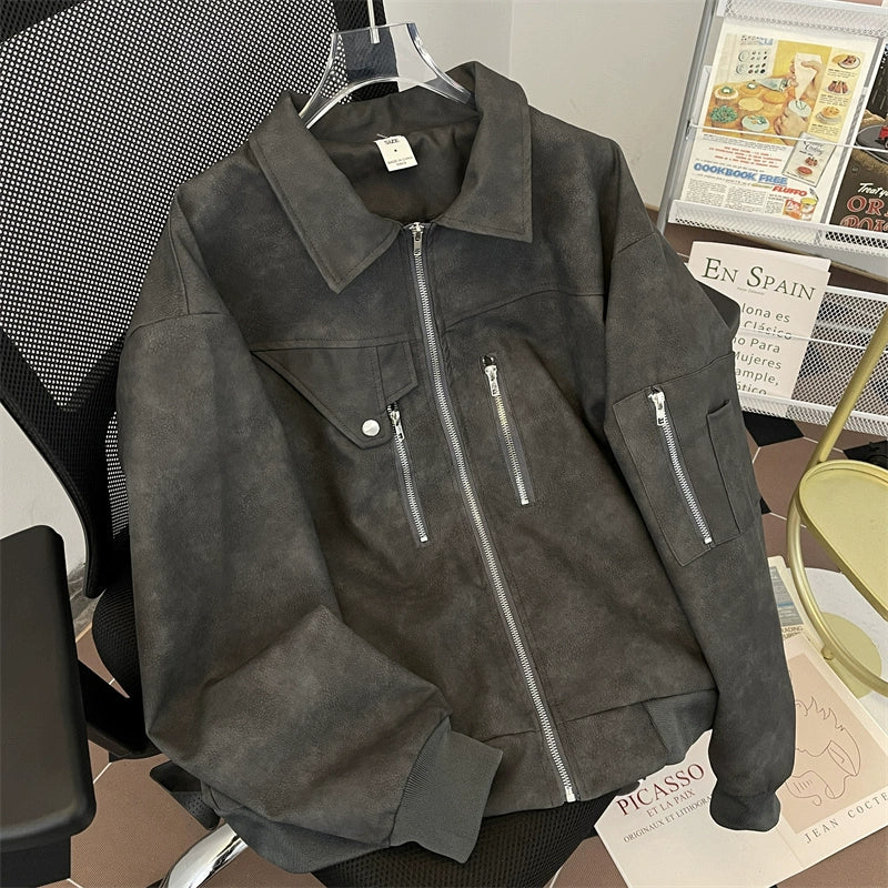 New leather jacket T0378