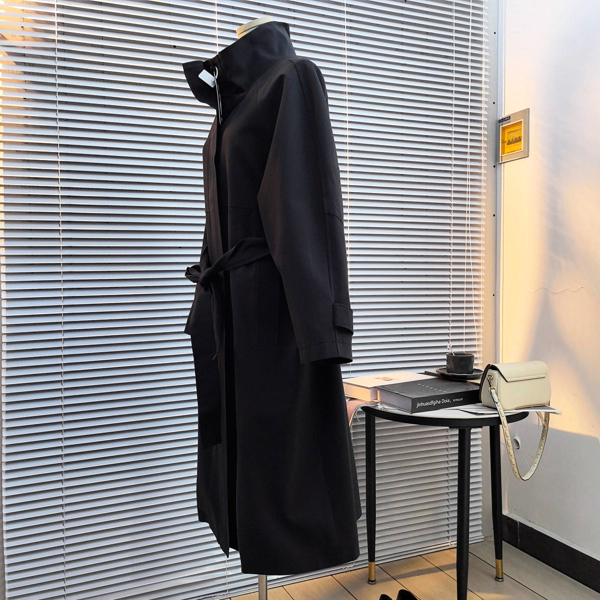 STAND-COLLAR TRENCH COAT T0150