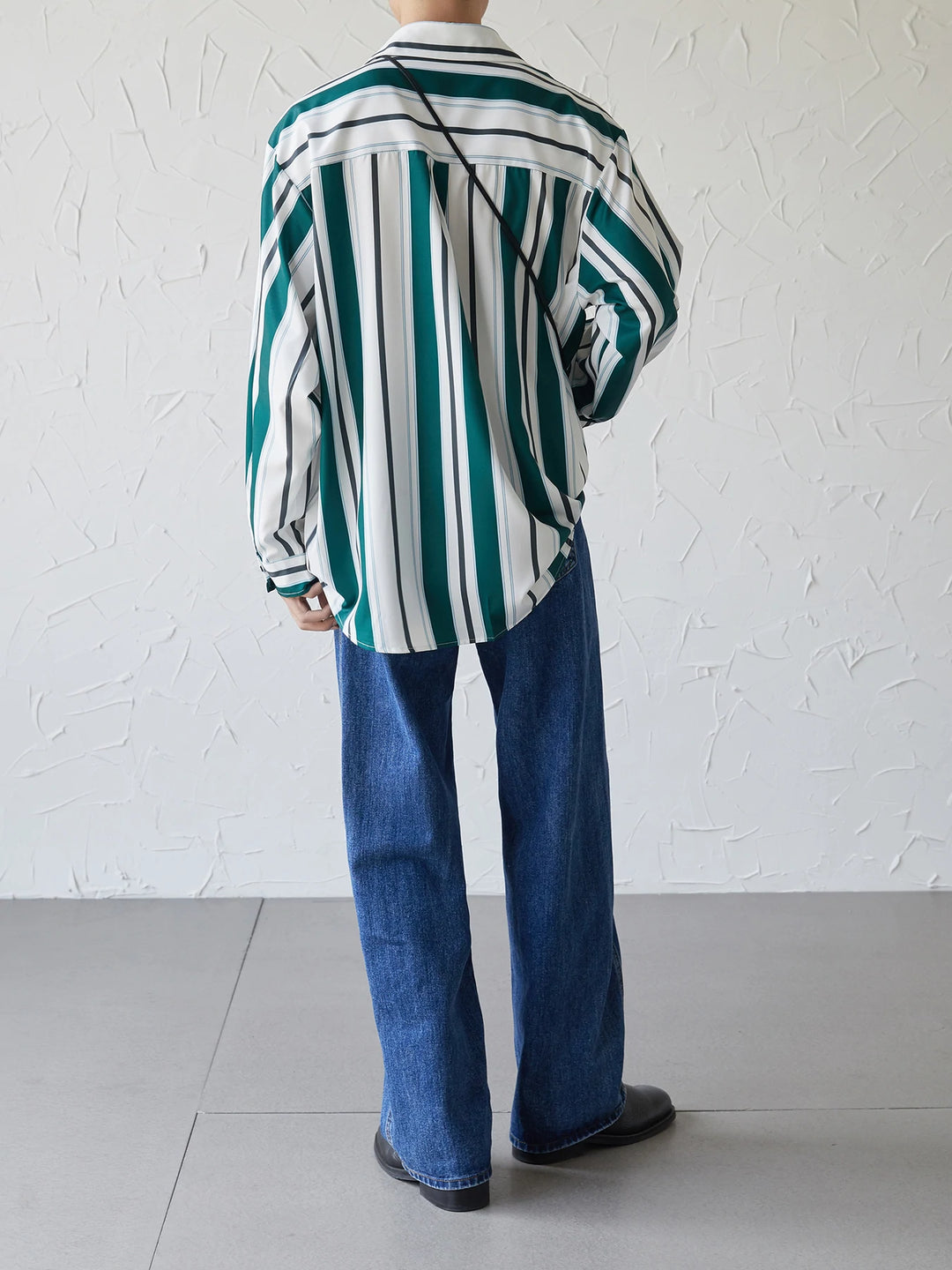 [DAZIONSED] STRIPE LONG SHIRT J0125