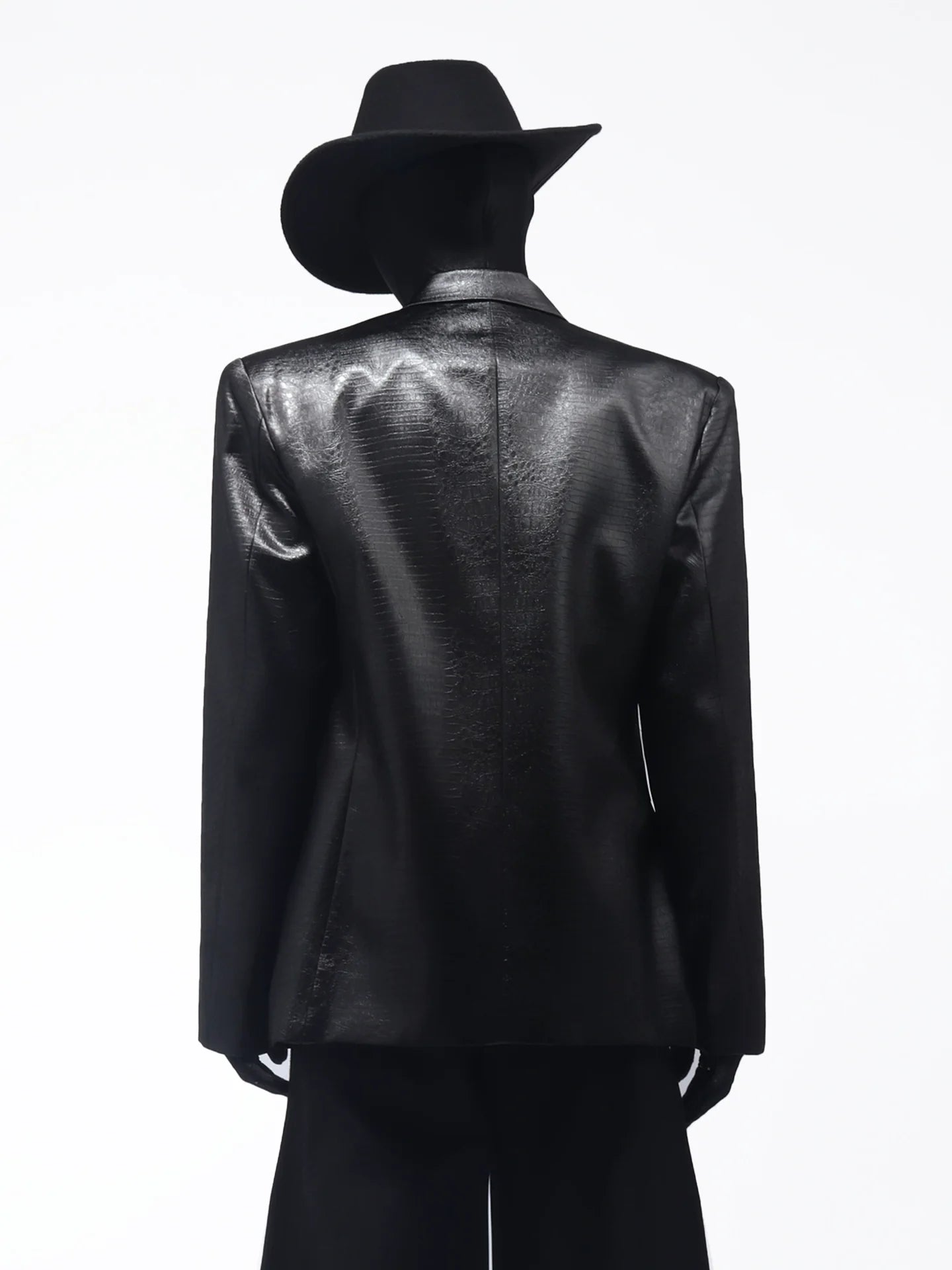 Premium buckle heavy industry shoulder padded blazer male ruffian handsome niche design suit R014