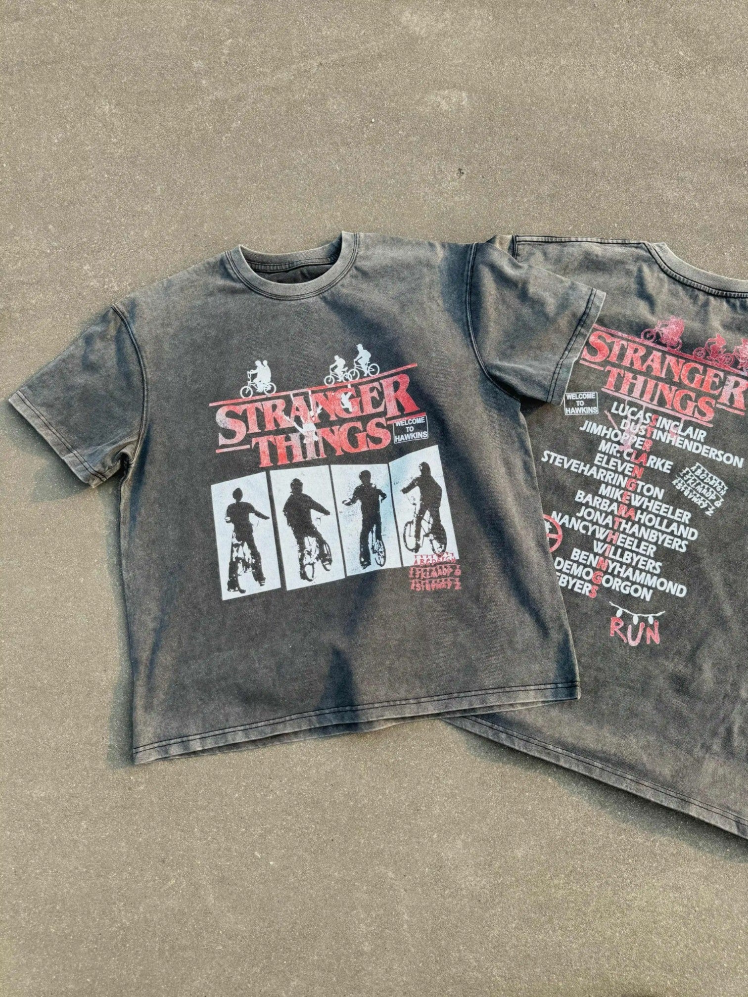 [DERT] VINTAGE STRANGER GRAPHIC BOXY TEE shirt J0140