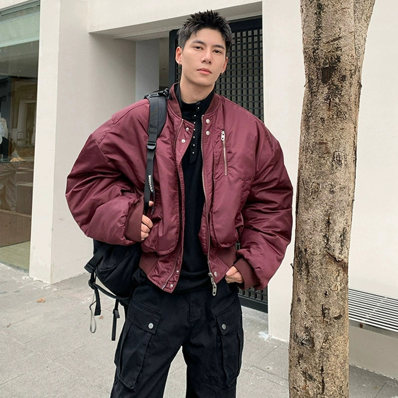 American baseball collar aviator padded jacket fff0288