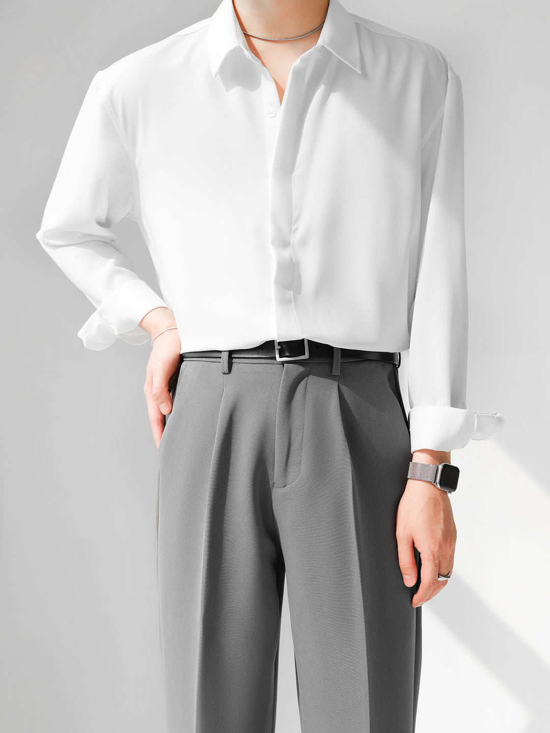 [HOHO] Simple Design Shirt J0133