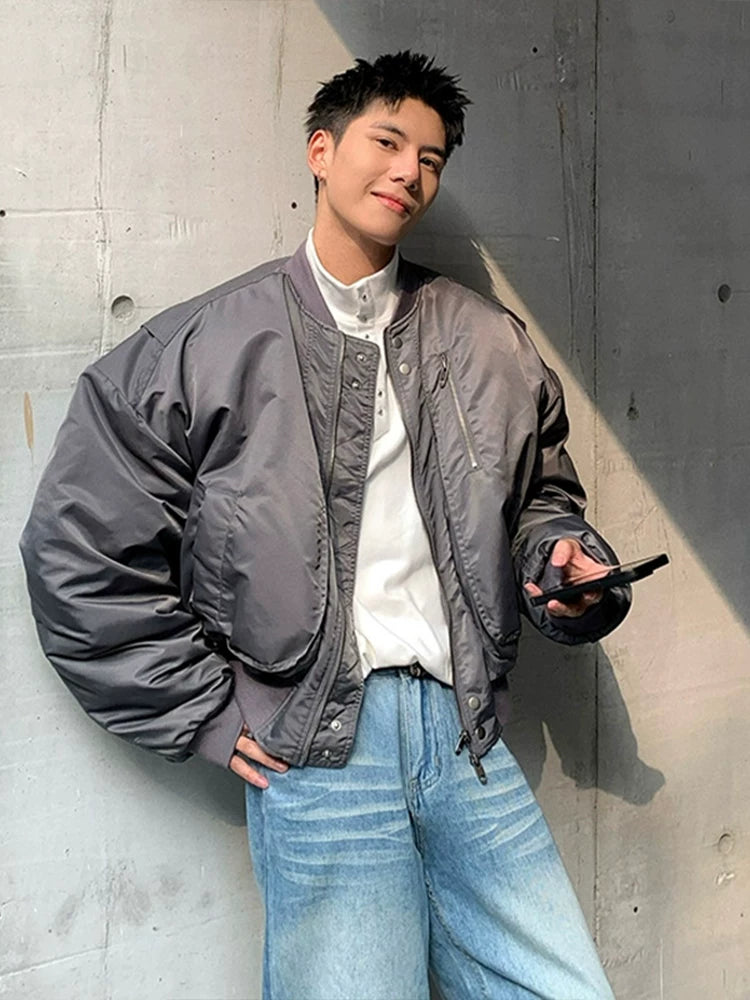 American baseball collar aviator padded jacket fff0288