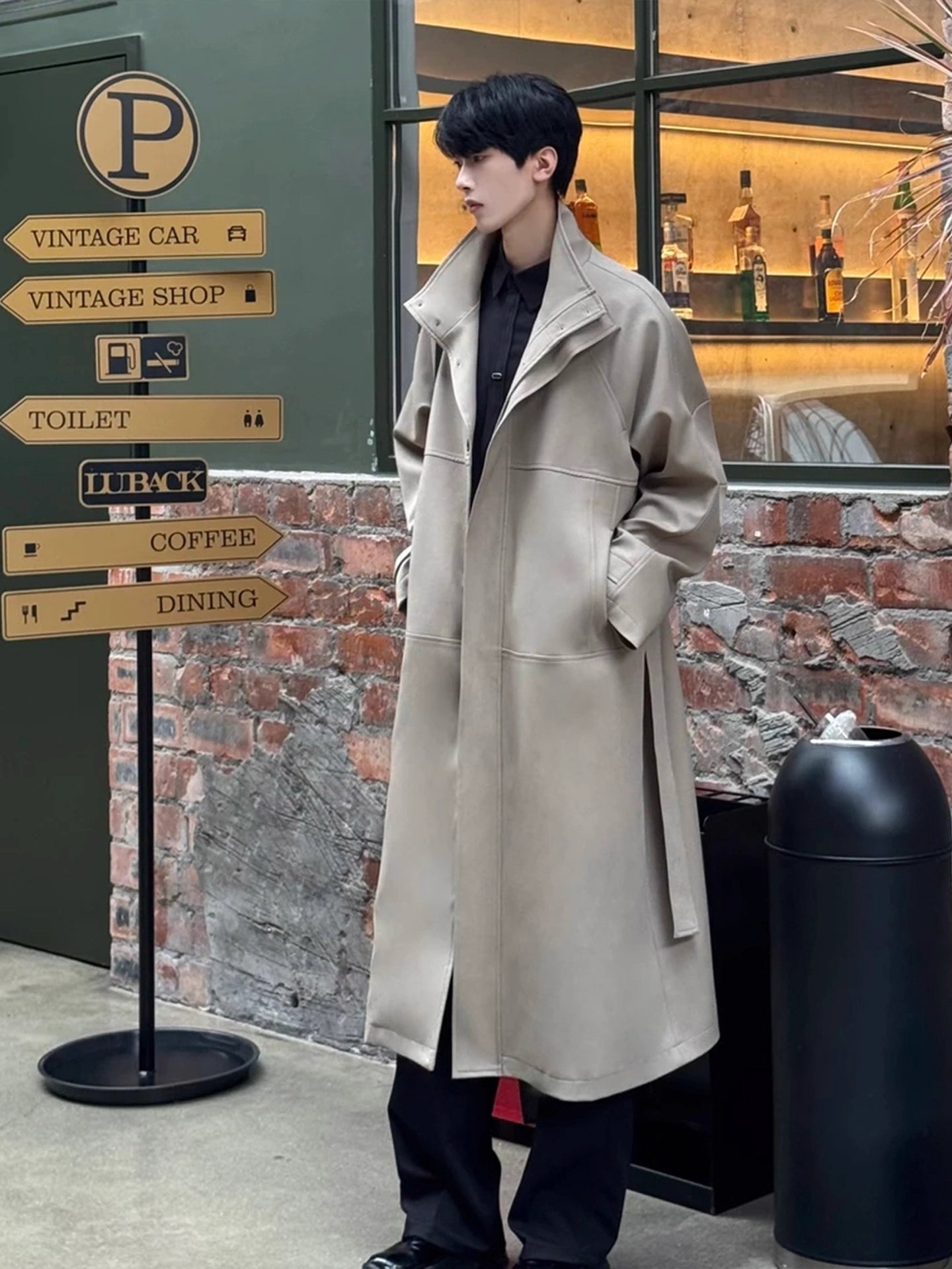 STAND-COLLAR TRENCH COAT T0150