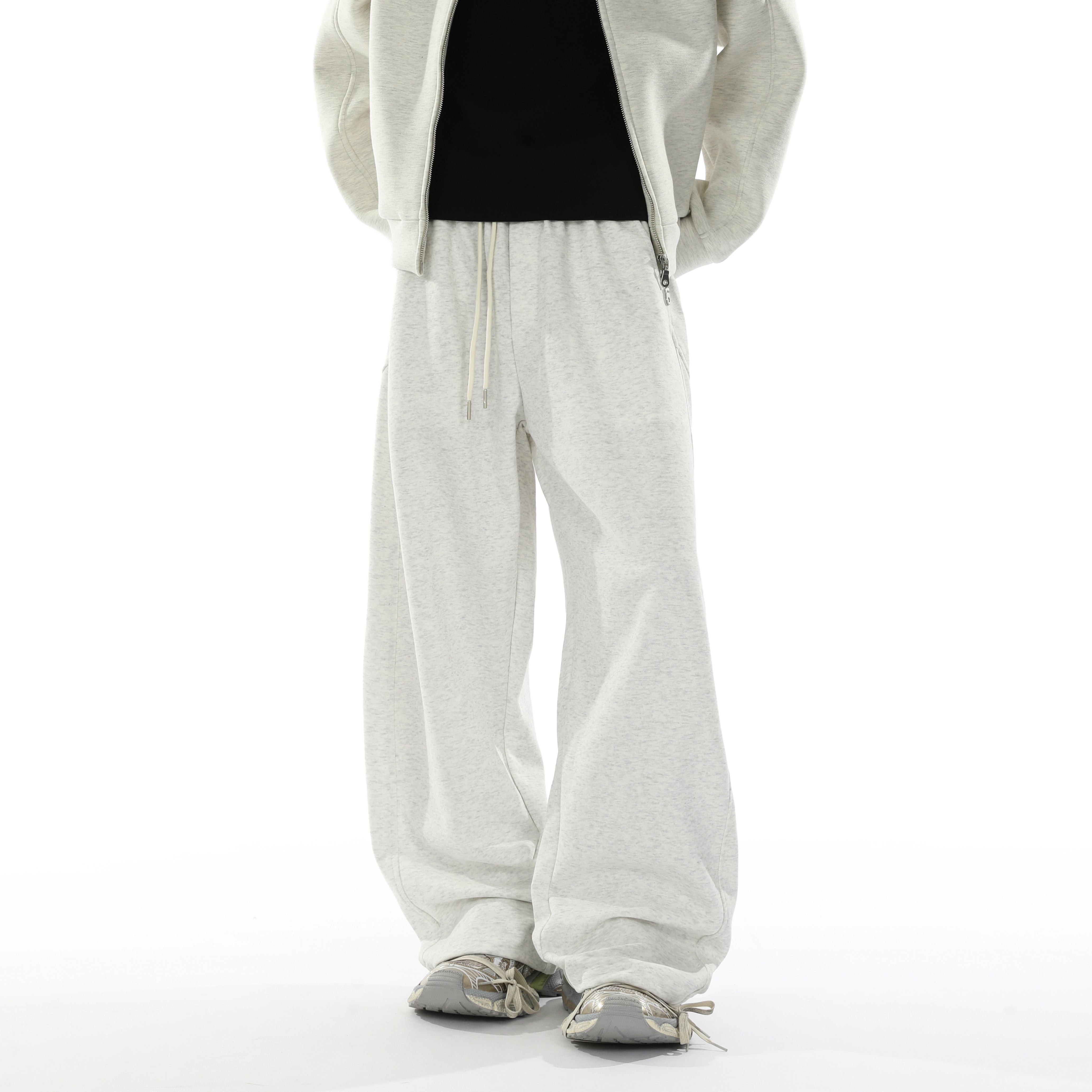 Loose straight basic sweatpants B0384