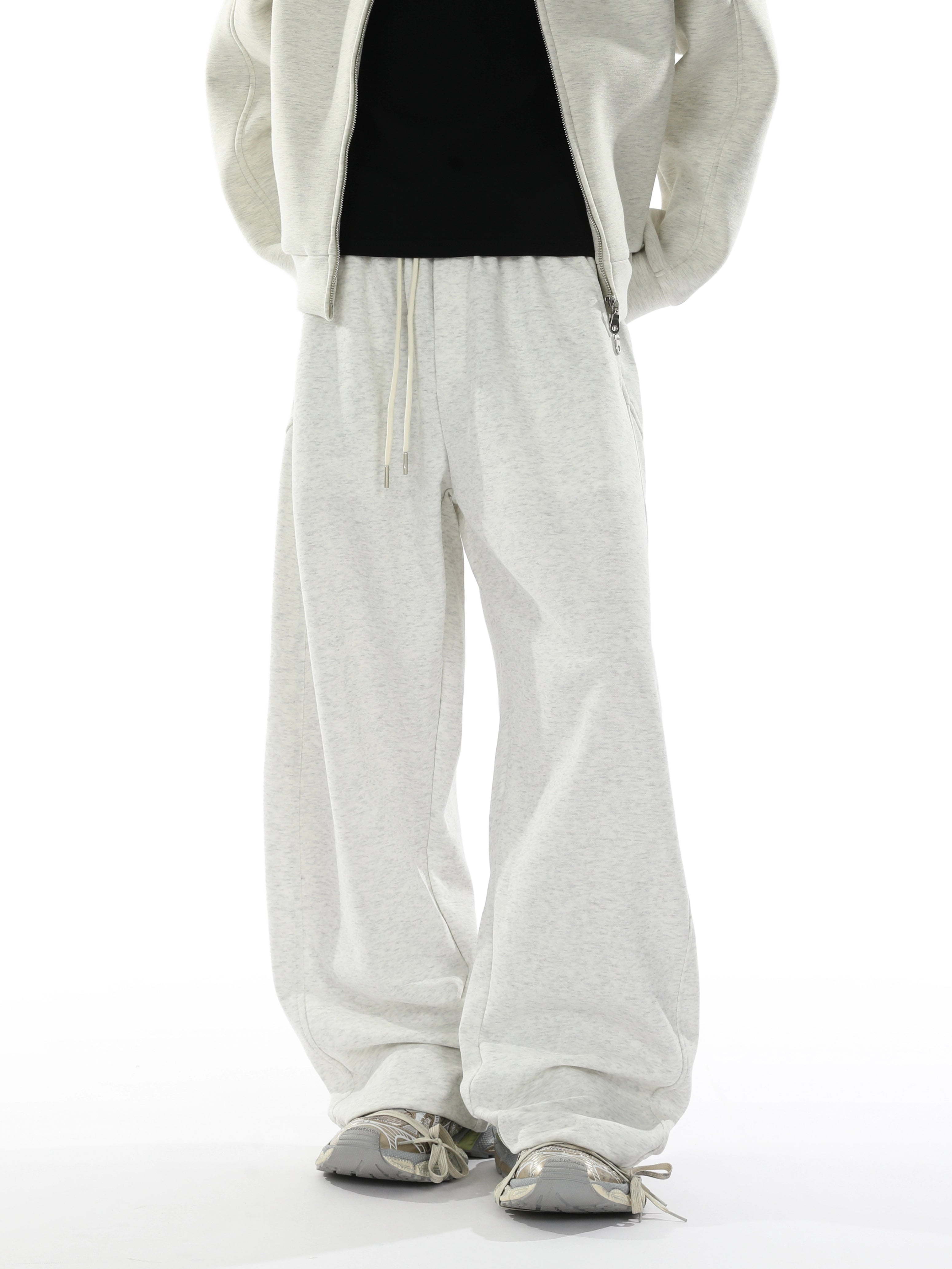 Loose straight basic sweatpants B0384