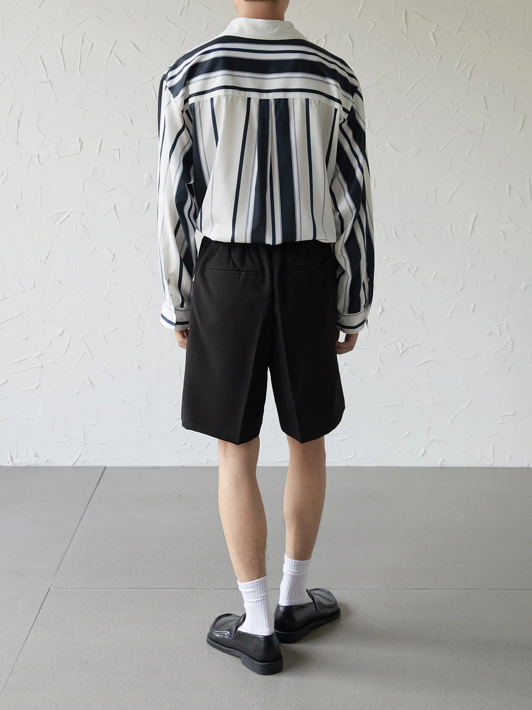 [DAZIONSED] STRIPE LONG SHIRT J0125