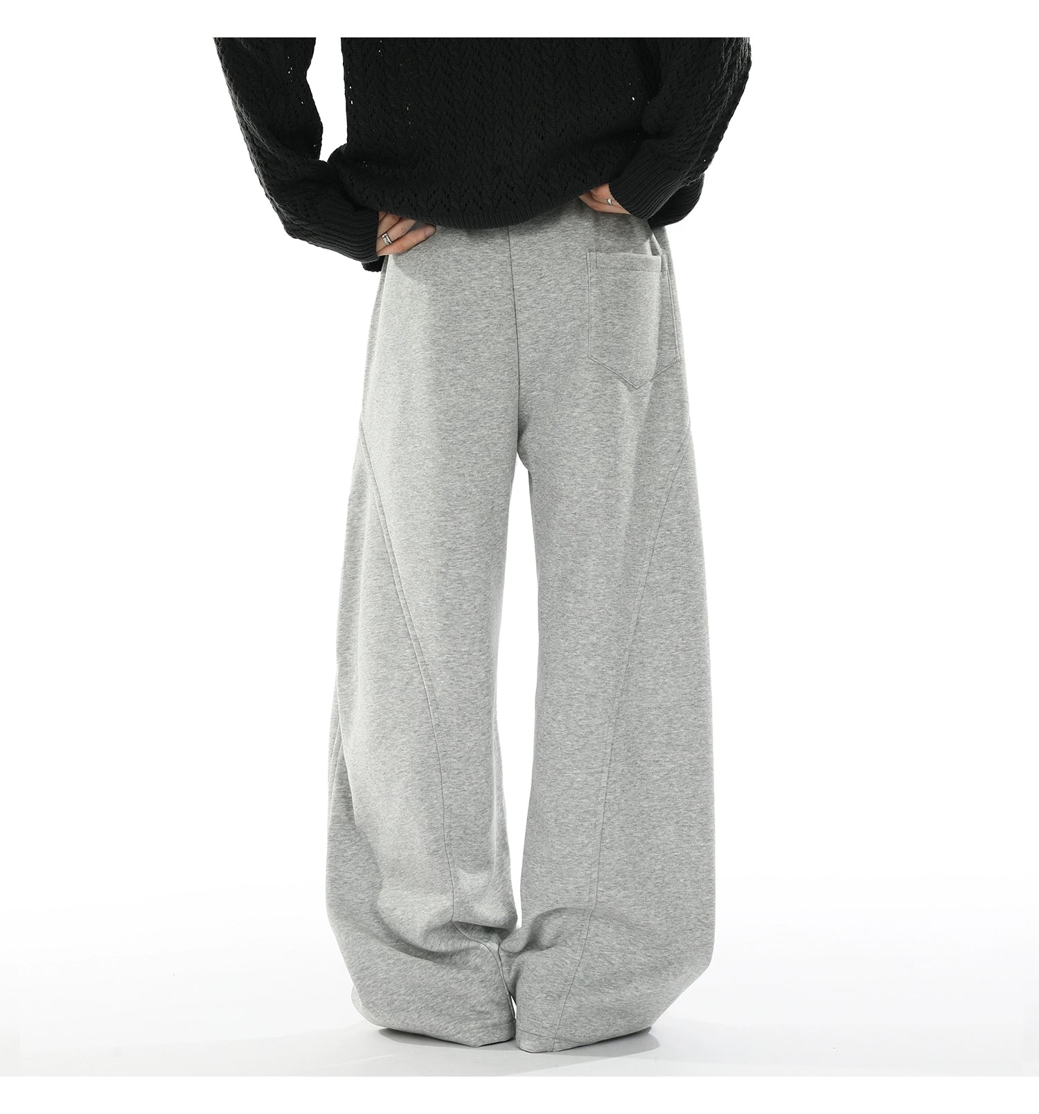 Loose straight basic sweatpants B0384