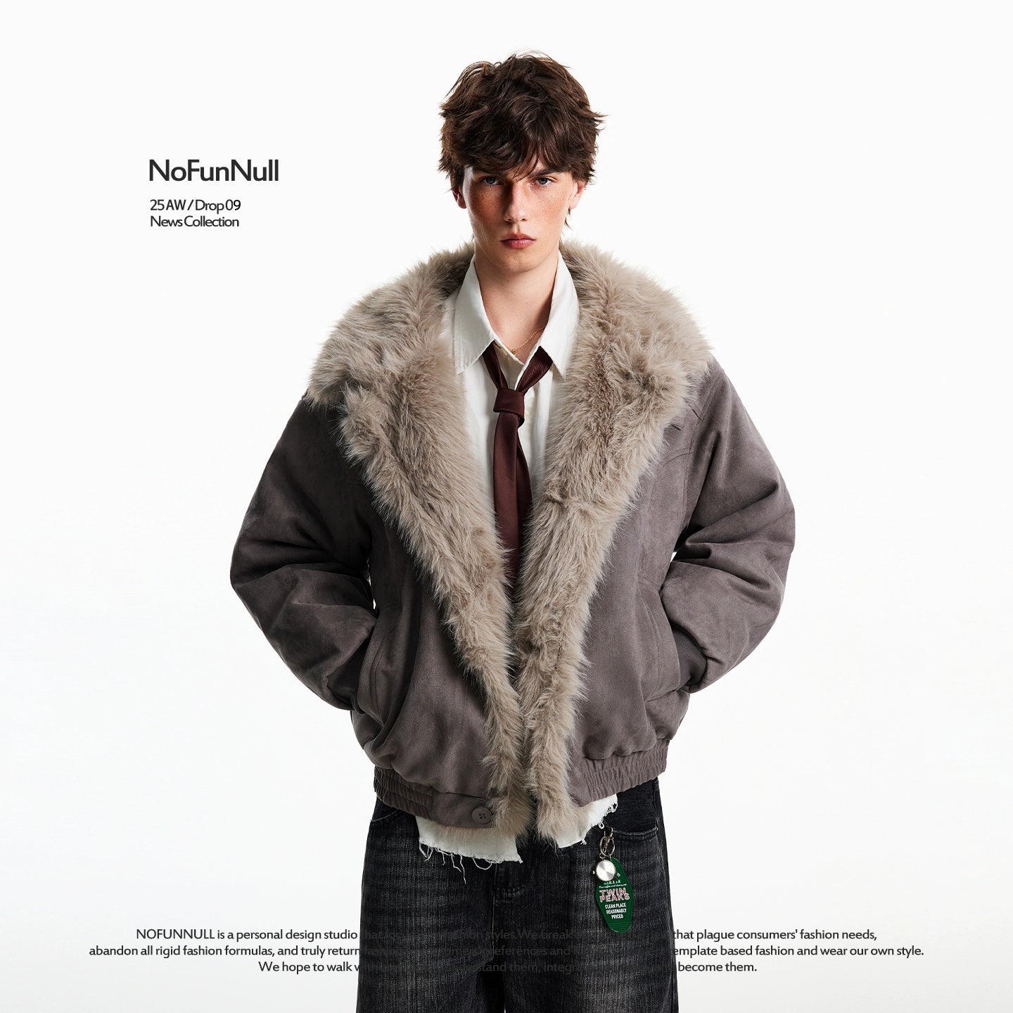 Sweater neck cotton coat T0081