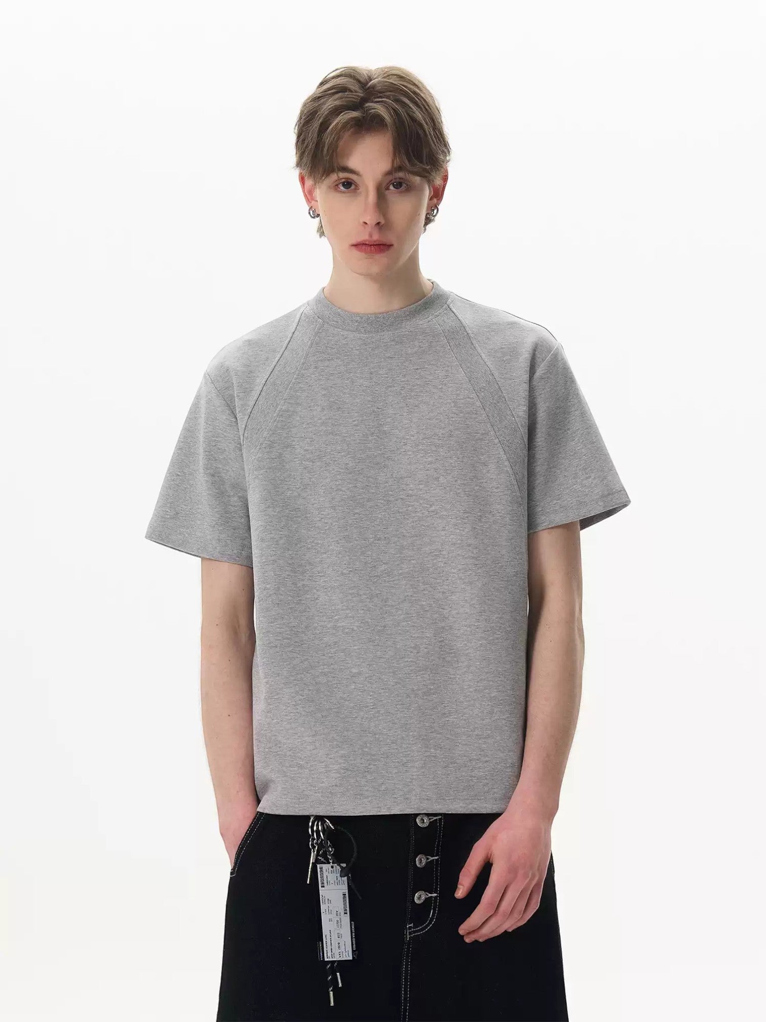 [Max Dstr] CLEANEDGE BOX-CUT COTTON T-shirt J0107