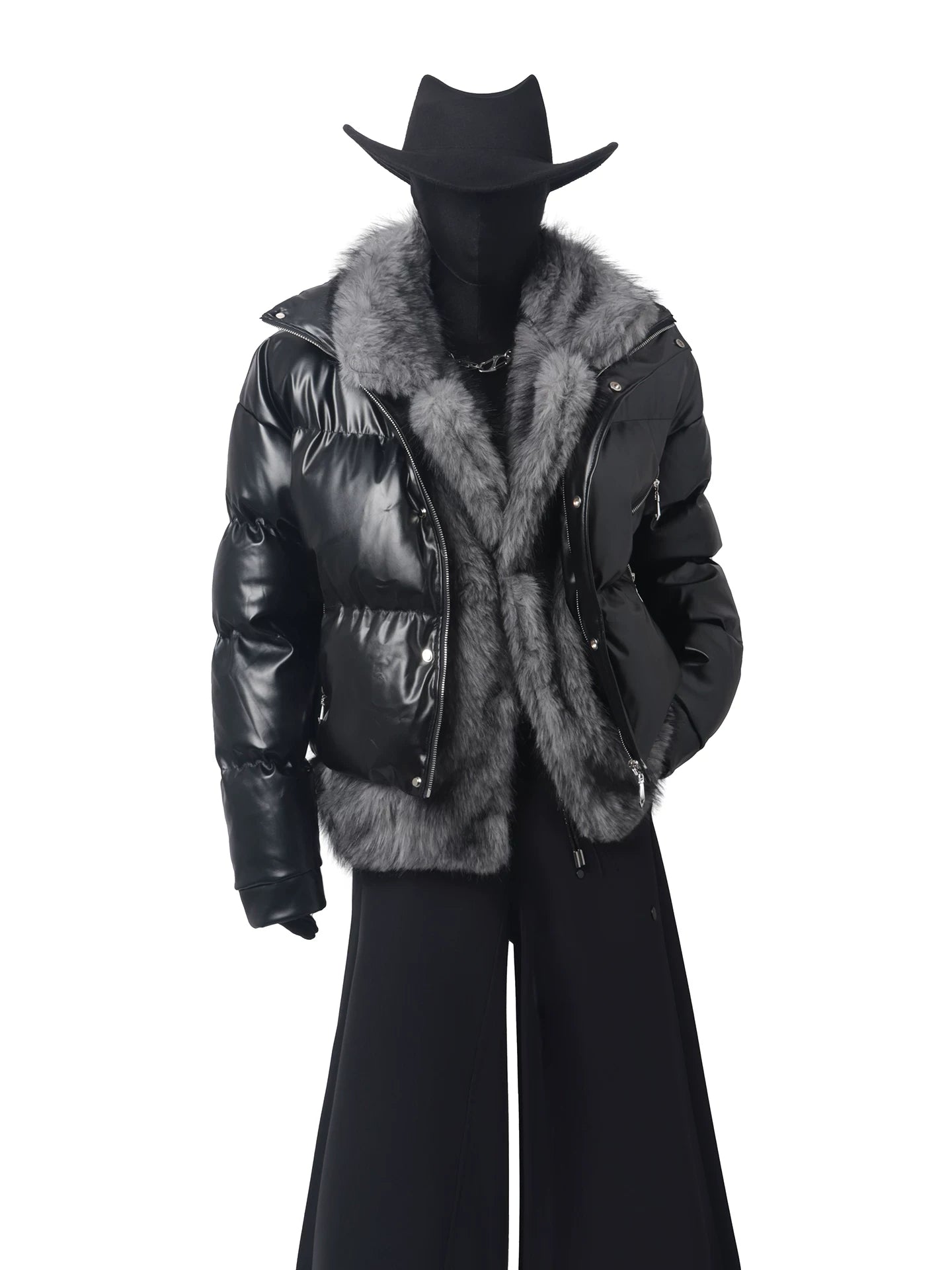 Deconstructing fake two-piece thickened cotton garment FE0708