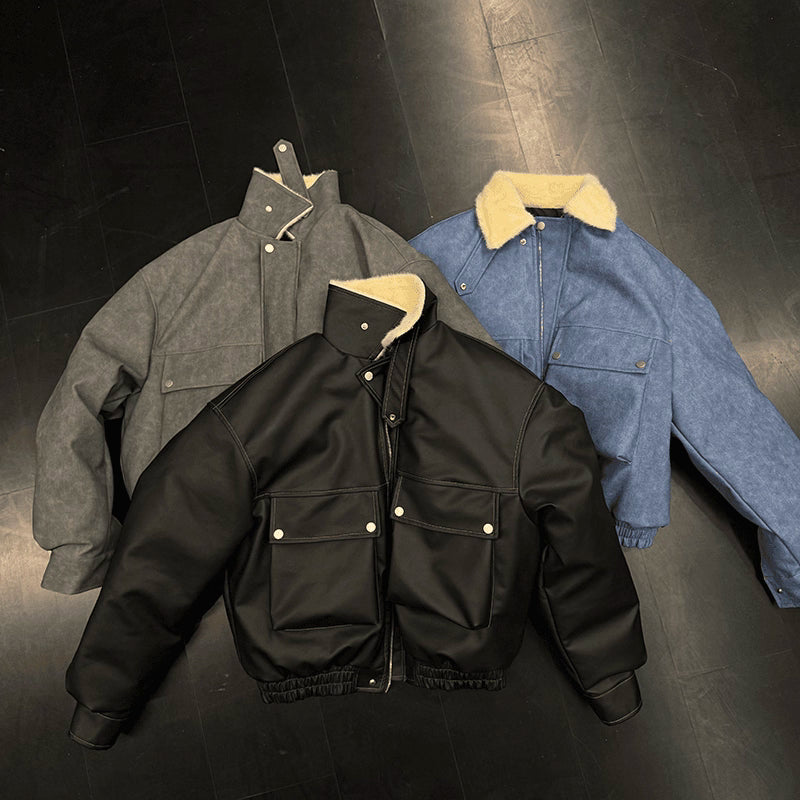 FUR-COLLAR CLEANFIT JACKET T0145