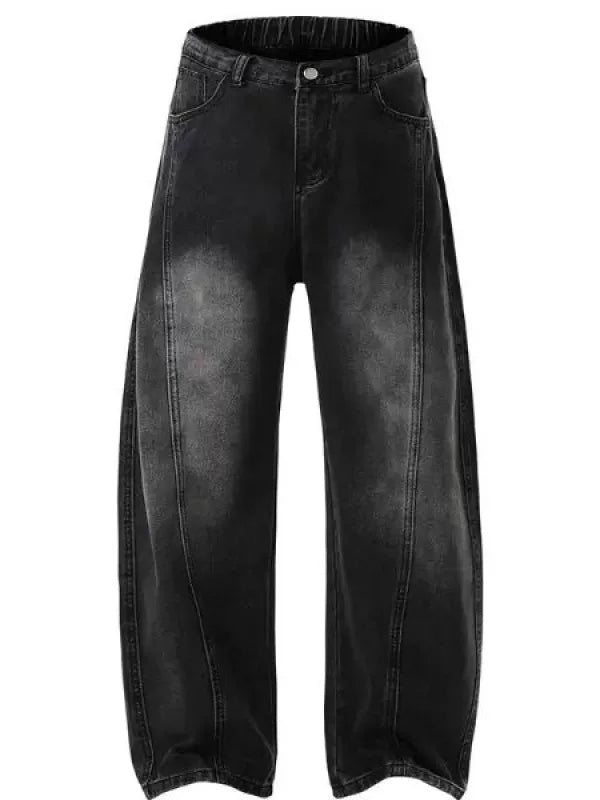 Washed retro scimitar jeans fff0284