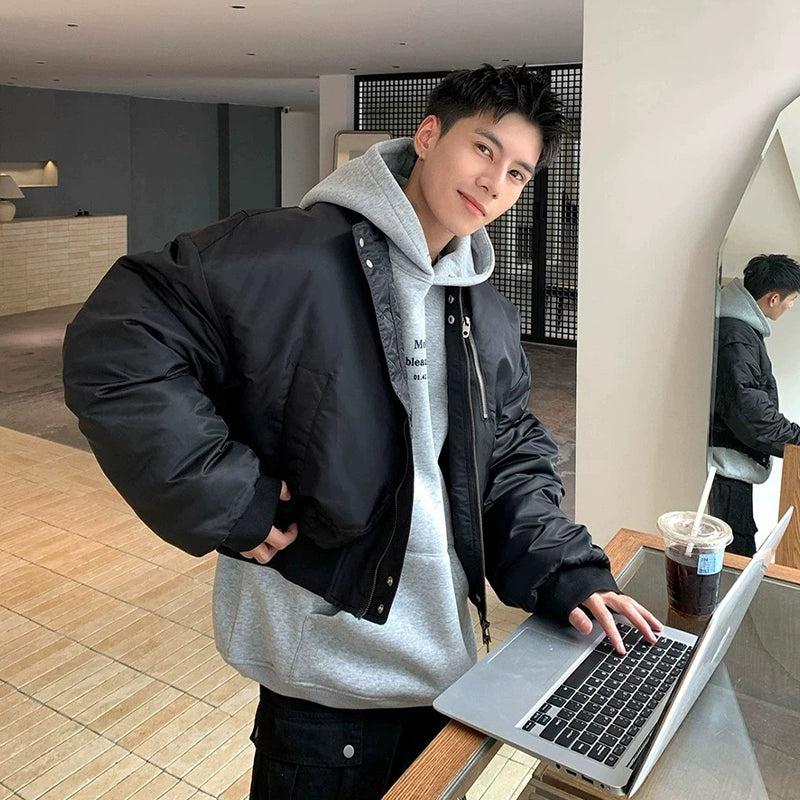 American baseball collar aviator padded jacket fff0288