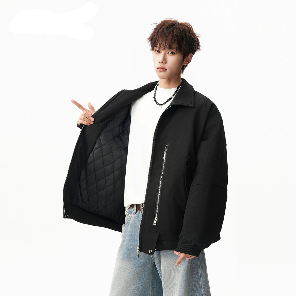 Bomber jacket thickened jacket C0385