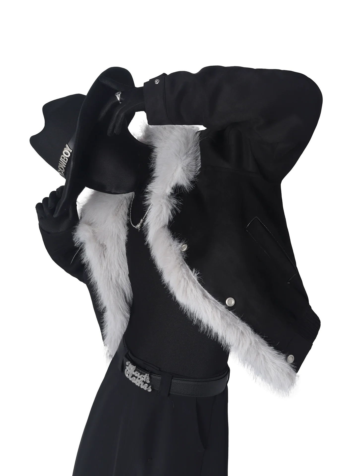 Winter mountain carving suede thickened sweater neck cotton-padded coat men's design sense imitation fur cotton clothes tide T0193