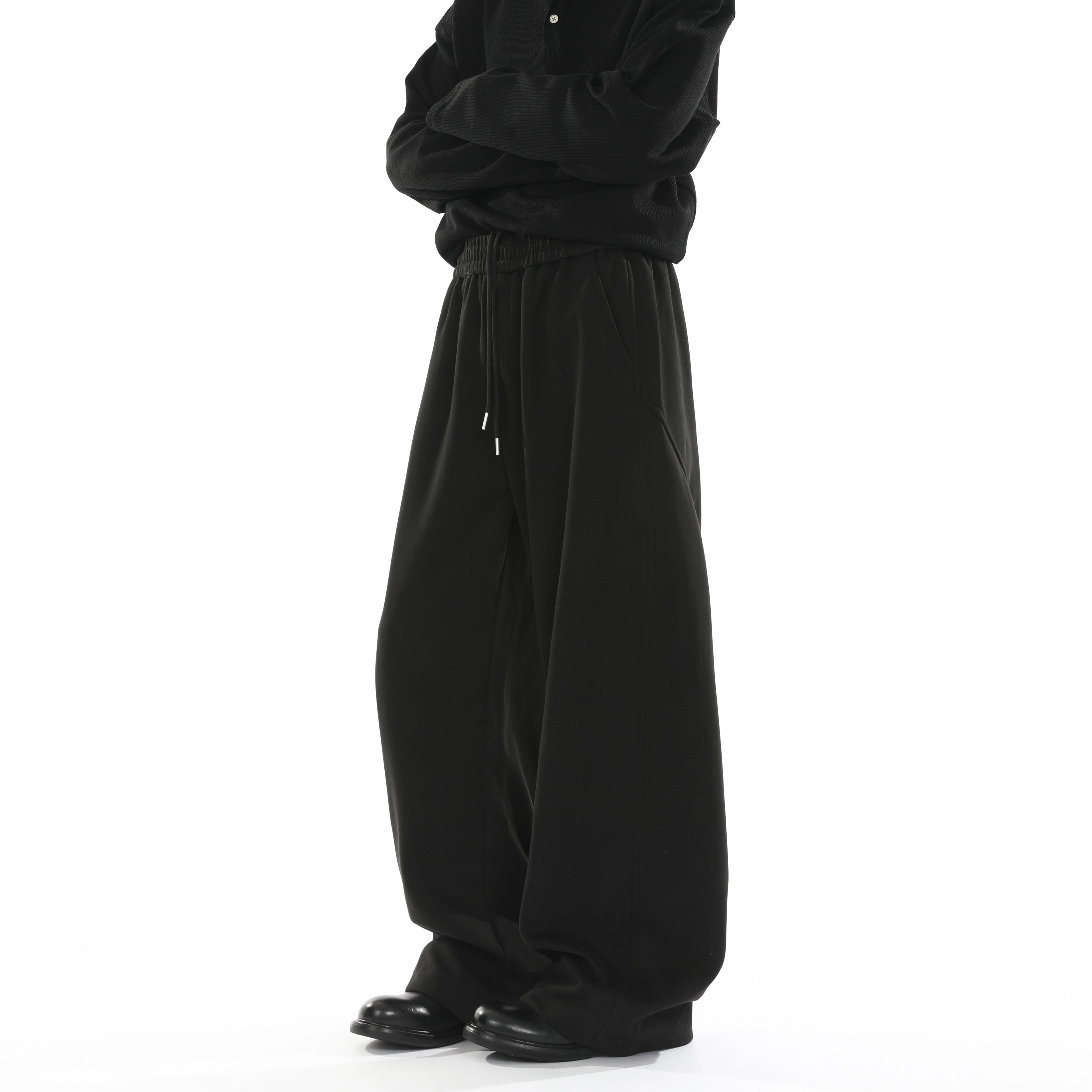 Loose straight basic sweatpants B0384