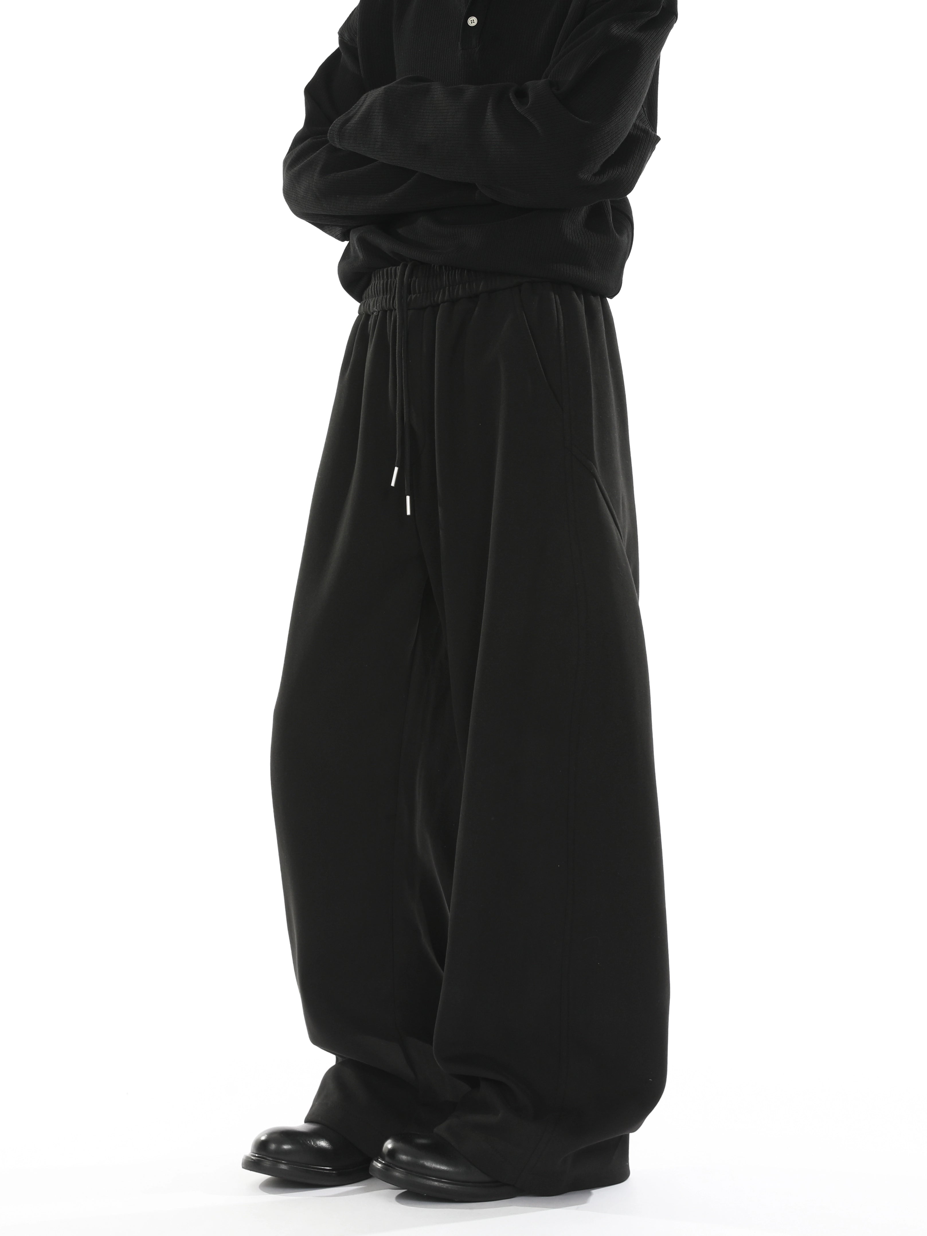 Loose straight basic sweatpants B0384