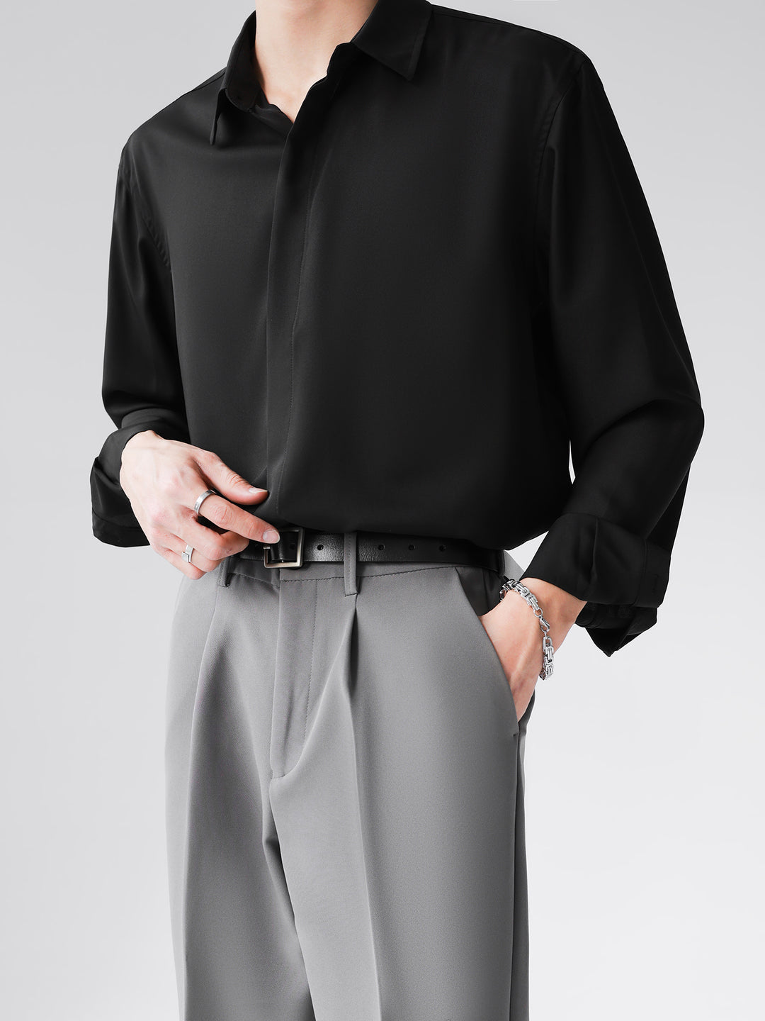 [HOHO] Simple Design Shirt J0133