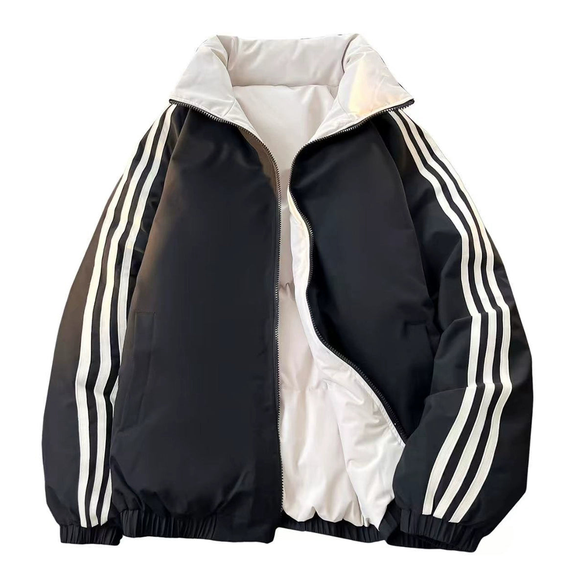 Three bars double-sided cotton-padded coat T0083