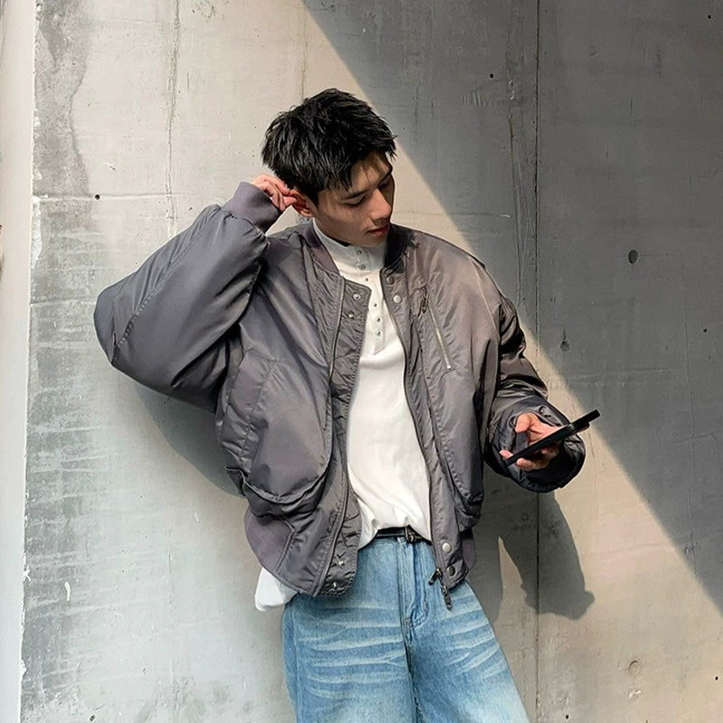 American baseball collar aviator padded jacket fff0288