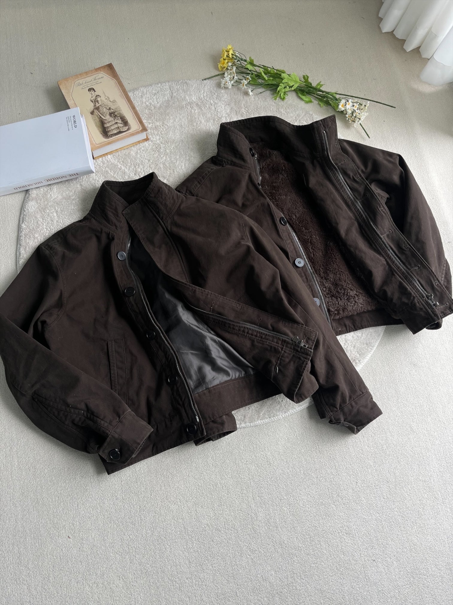 [XANVAS] FLEECE-LINED WORK JACKET T0173