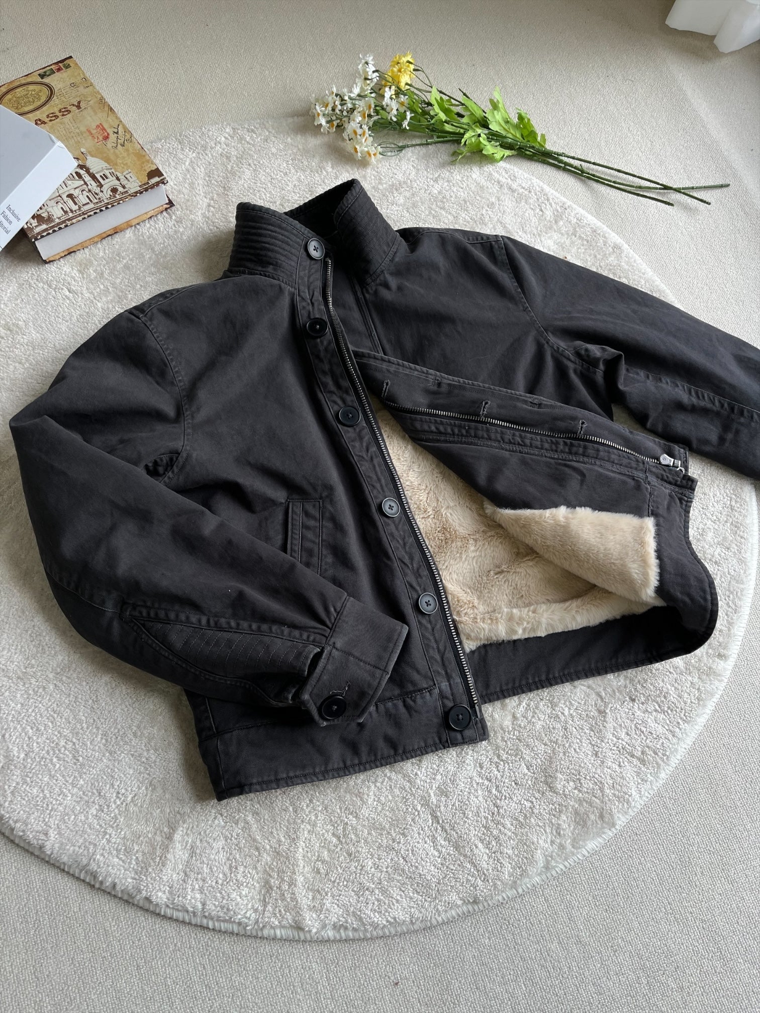 [XANVAS] FLEECE-LINED WORK JACKET T0173