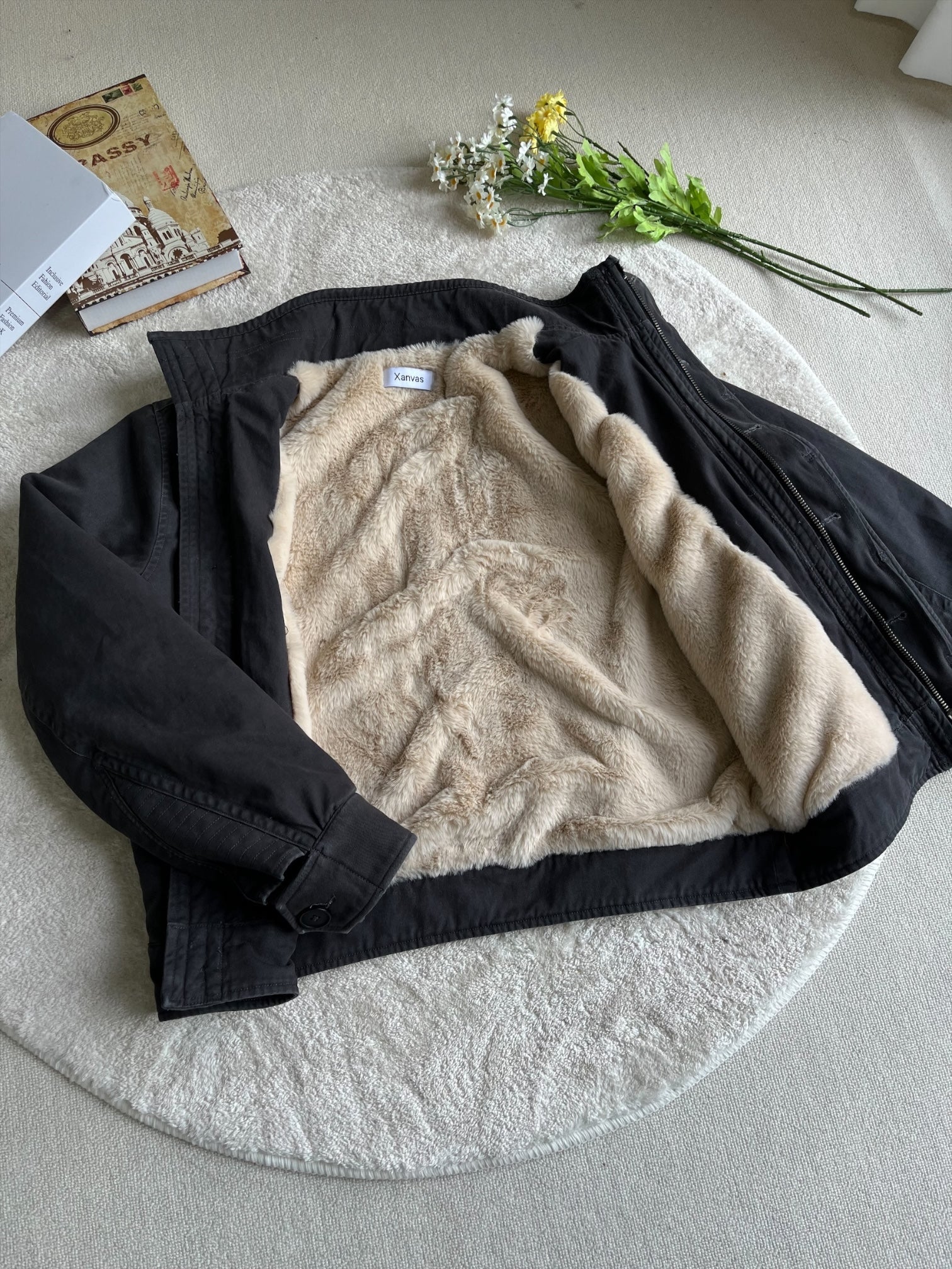 [XANVAS] FLEECE-LINED WORK JACKET T0173