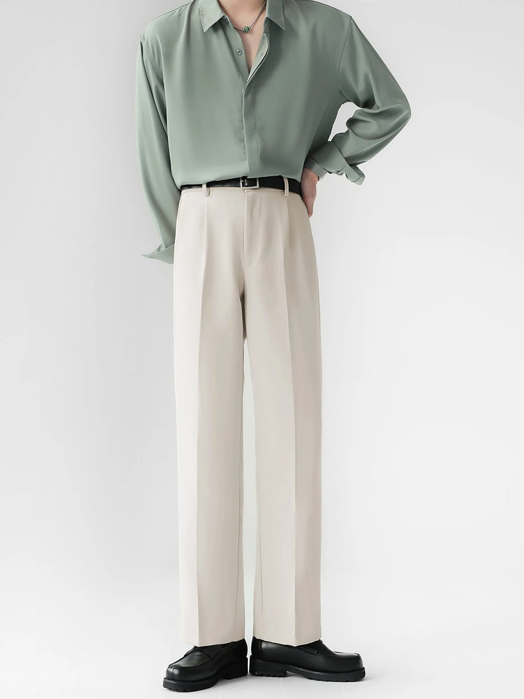 Straight slacks pants B0156